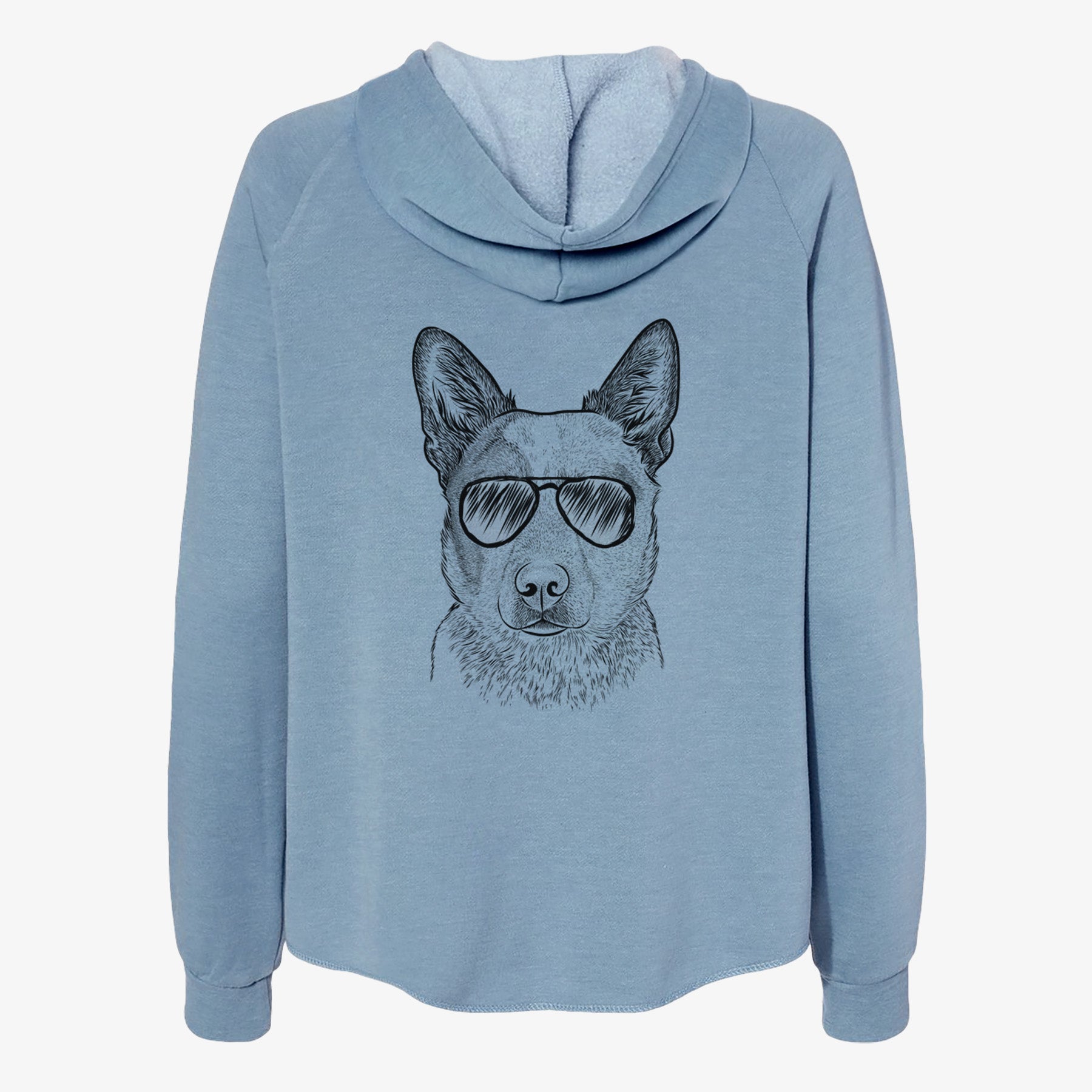 Snap the Australian Cattle Dog - Women's Cali Wave Zip-Up Sweatshirt