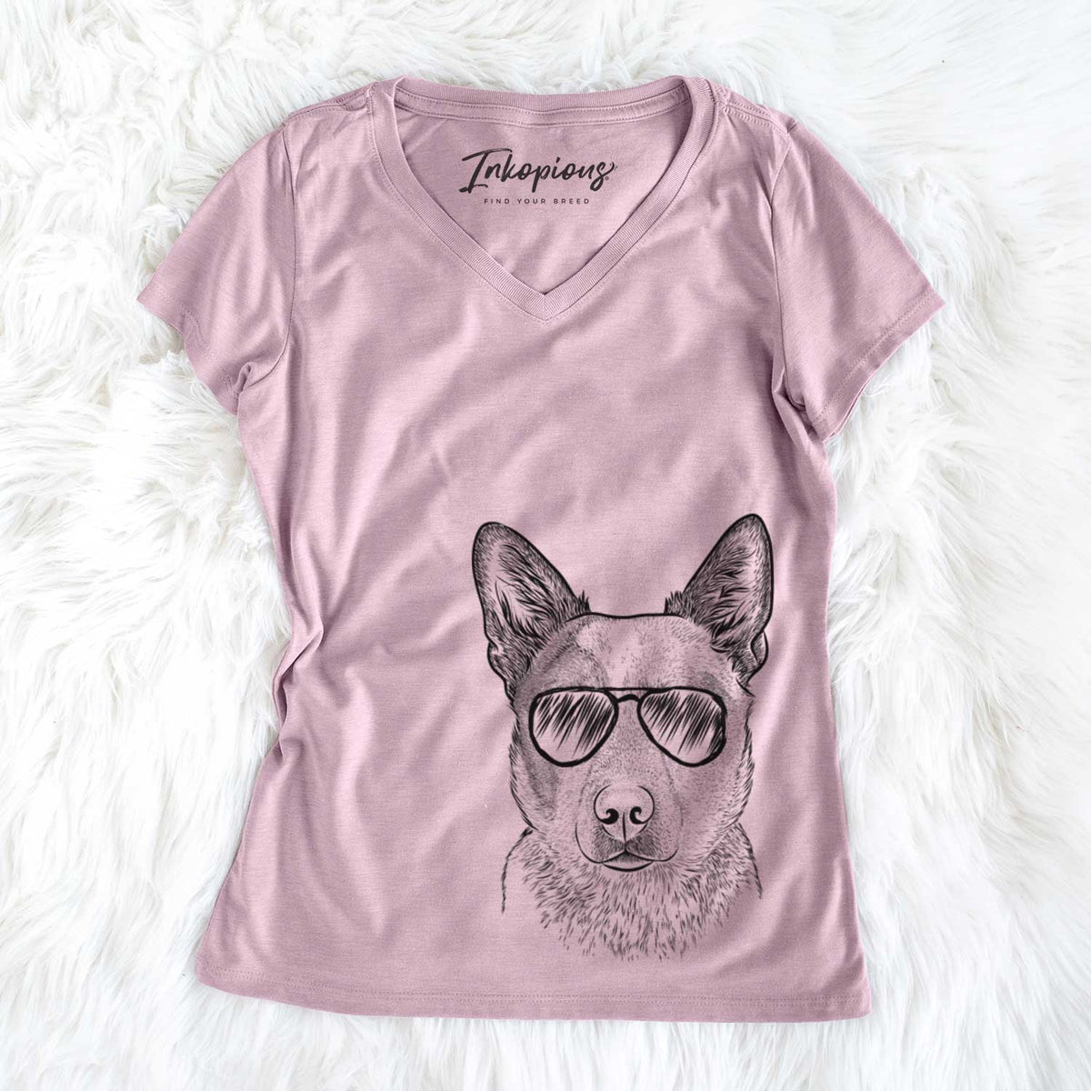 Snap the Australian Cattle Dog - Women's V-neck Shirt
