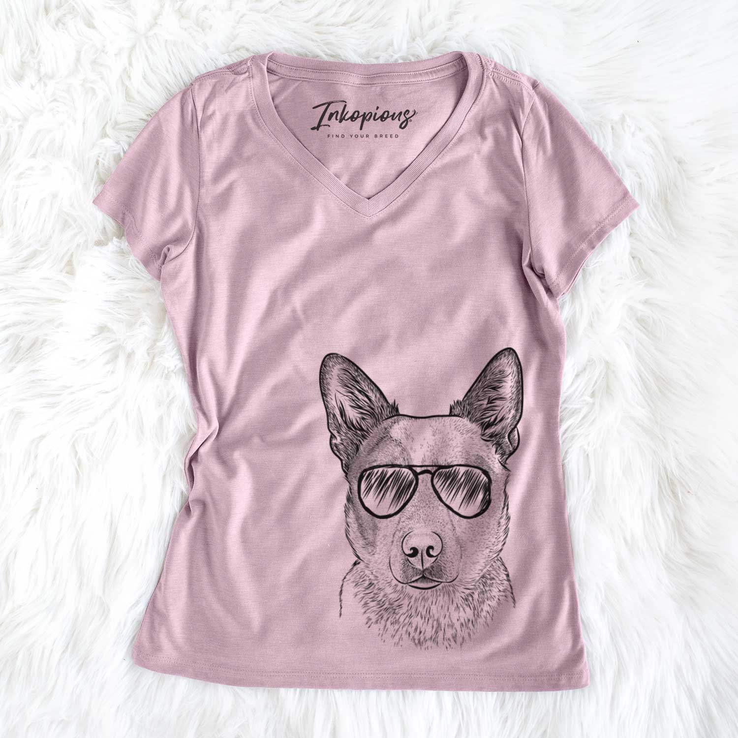 Snap the Australian Cattle Dog - Women's V-neck Shirt