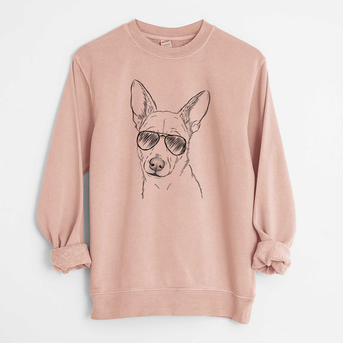 Aviator Sooner the Huskimo - Unisex Pigment Dyed Crew Sweatshirt
