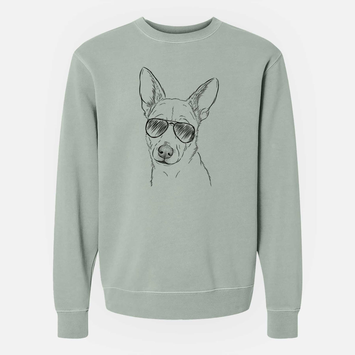Aviator Sooner the Huskimo - Unisex Pigment Dyed Crew Sweatshirt