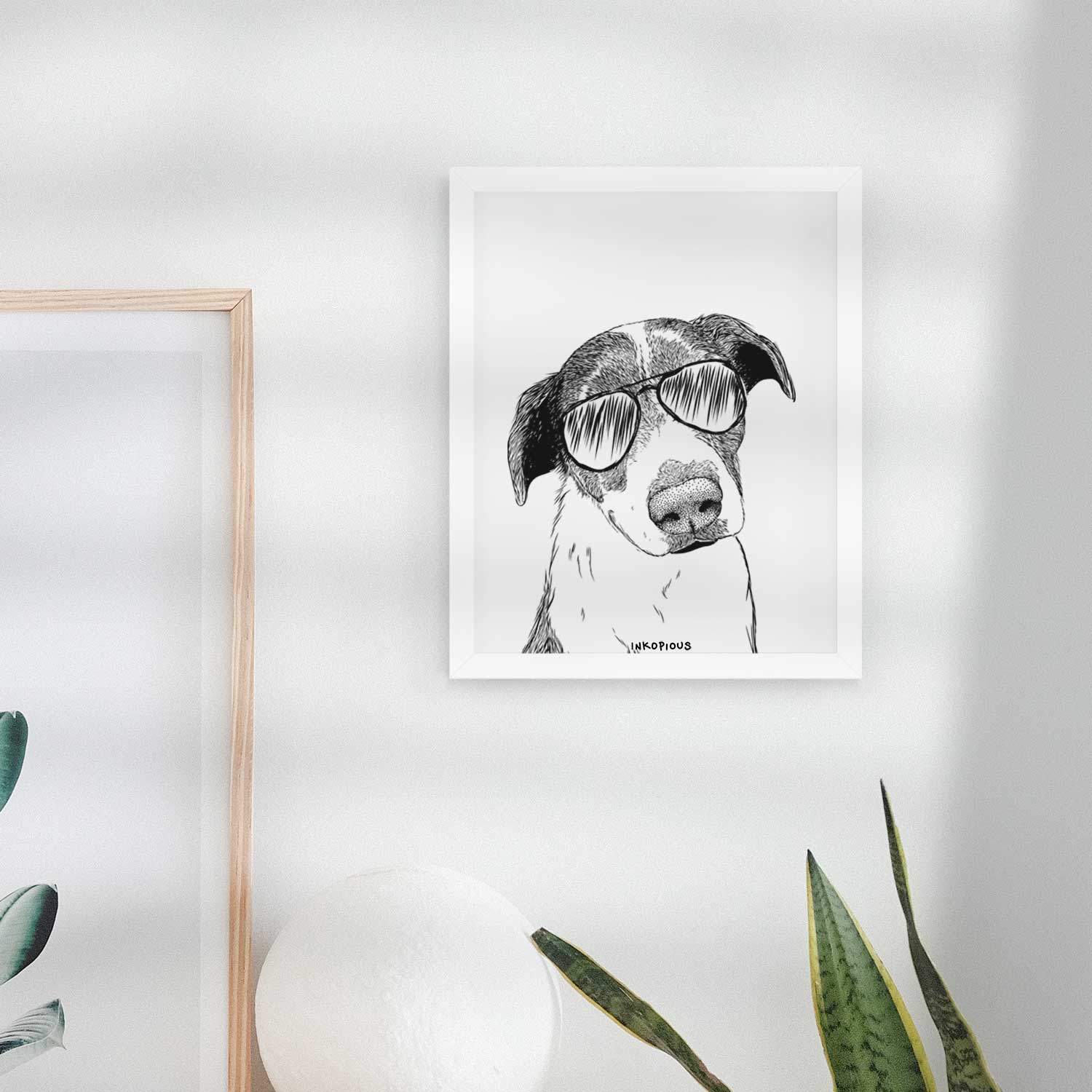 Sophia the Mixed Breed Art Print
