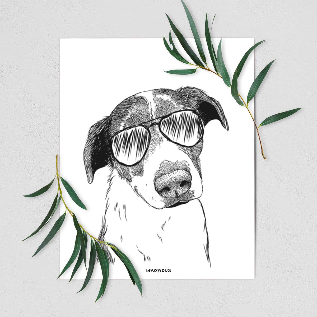 Sophia the Mixed Breed Art Print