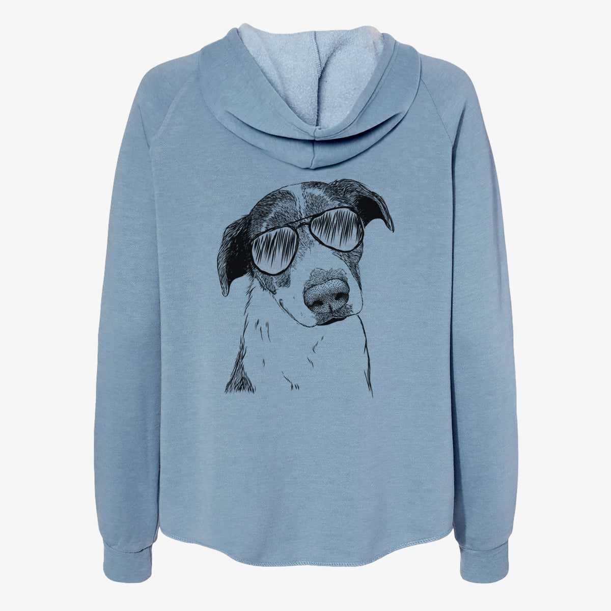 Sophia the Mixed Breed - Women's Cali Wave Zip-Up Sweatshirt
