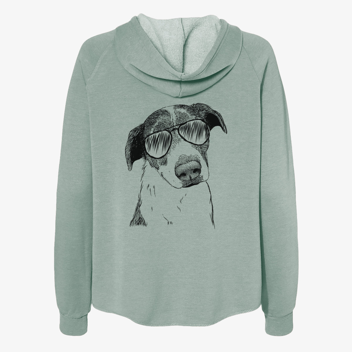 Sophia the Mixed Breed - Women's Cali Wave Zip-Up Sweatshirt