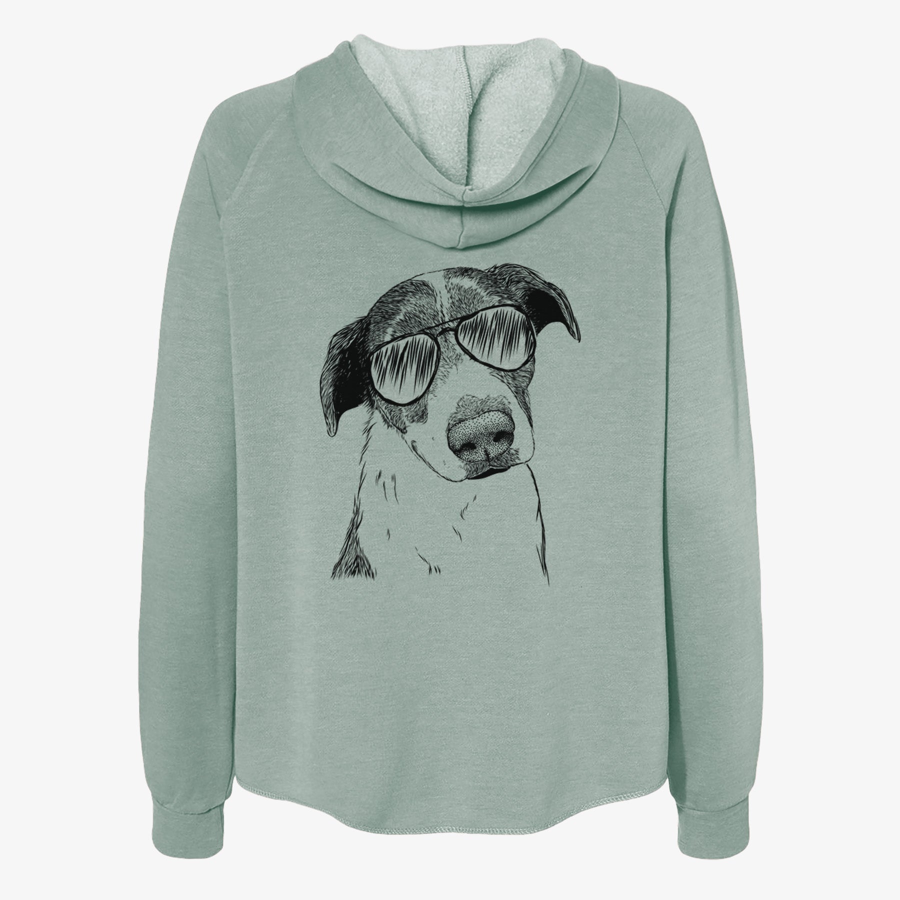 Sophia the Mixed Breed - Women's Cali Wave Zip-Up Sweatshirt