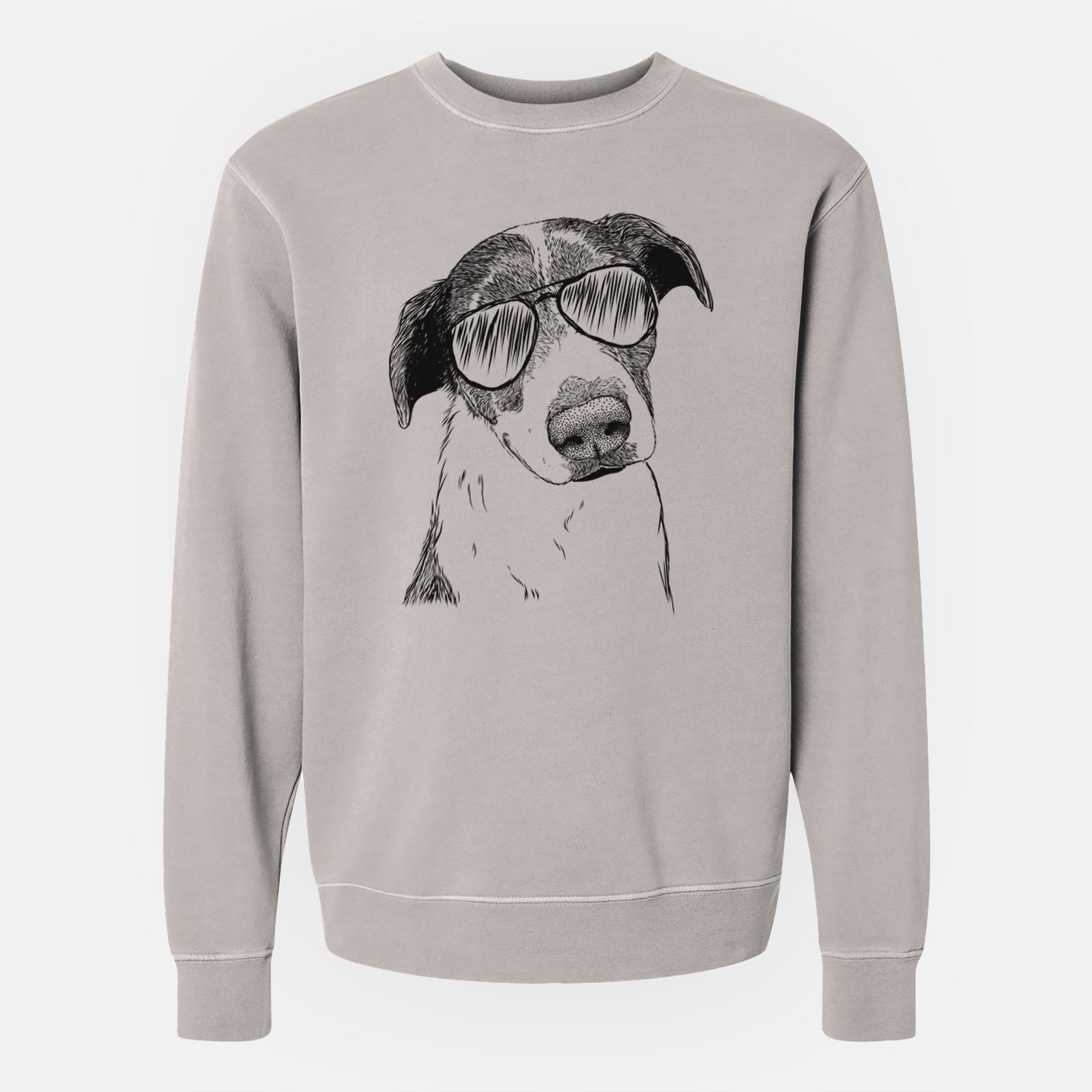 Aviator Sophia the Mixed Breed - Unisex Pigment Dyed Crew Sweatshirt