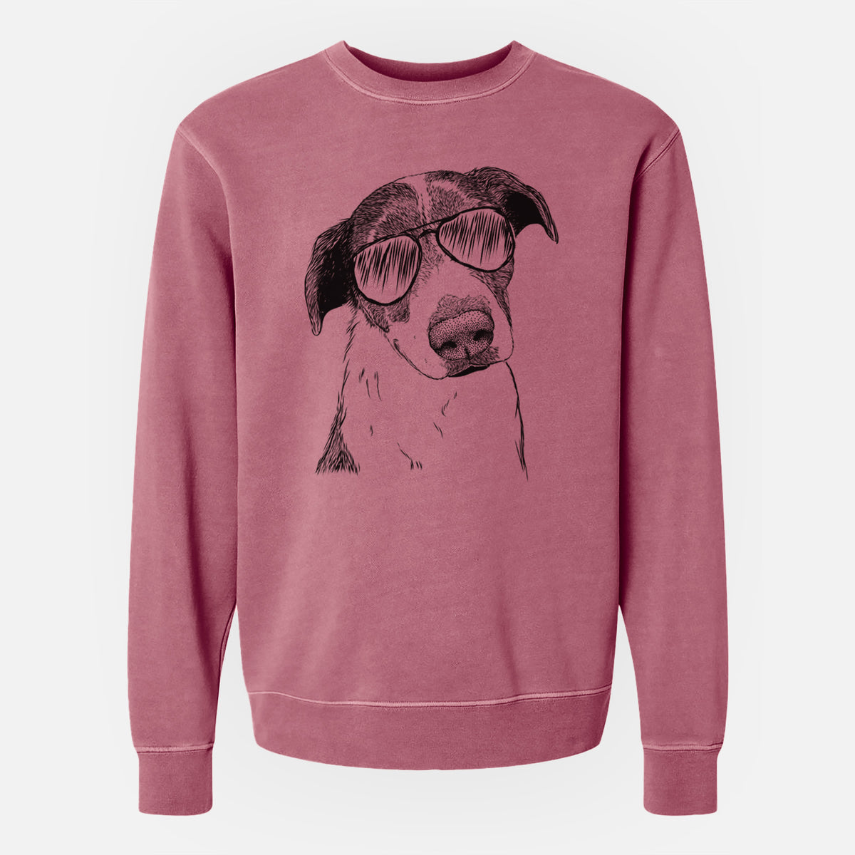 Aviator Sophia the Mixed Breed - Unisex Pigment Dyed Crew Sweatshirt