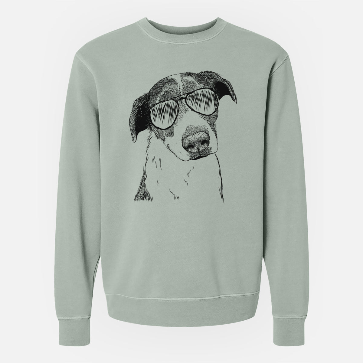 Aviator Sophia the Mixed Breed - Unisex Pigment Dyed Crew Sweatshirt
