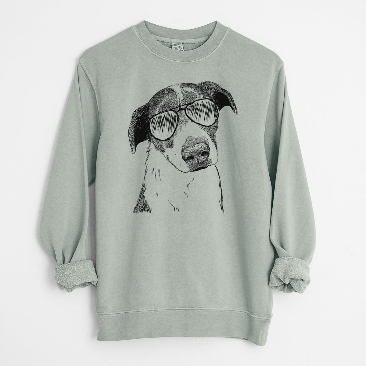 Aviator Sophia the Mixed Breed - Unisex Pigment Dyed Crew Sweatshirt