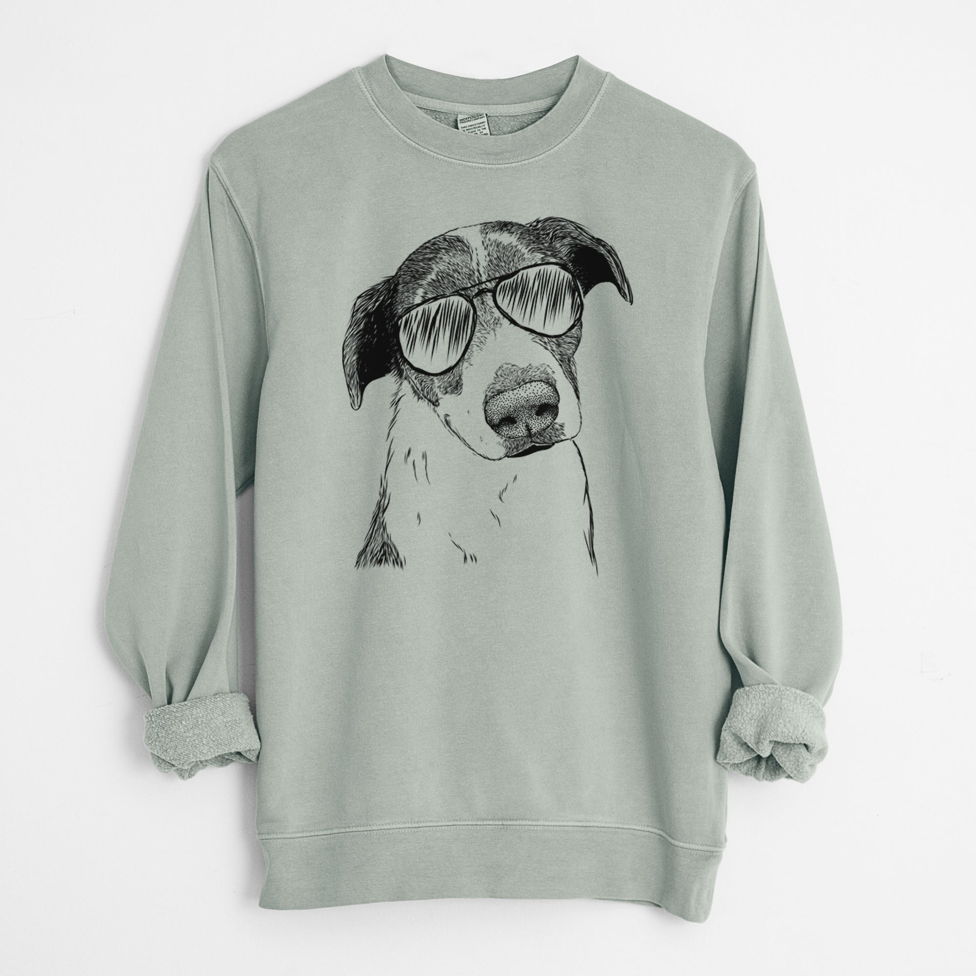 Aviator Sophia the Mixed Breed - Unisex Pigment Dyed Crew Sweatshirt