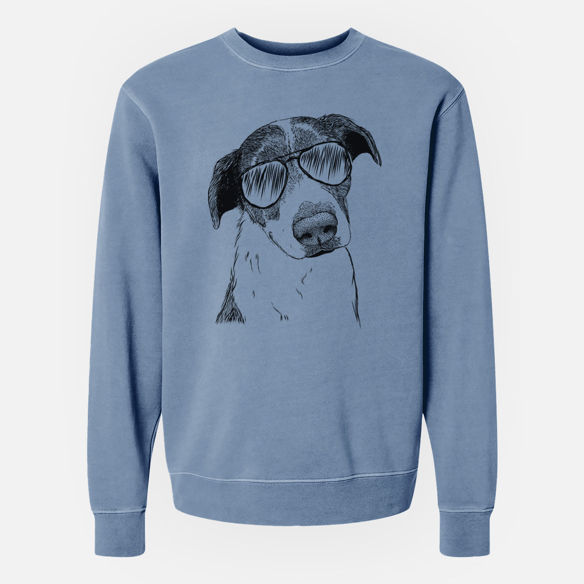 Aviator Sophia the Mixed Breed - Unisex Pigment Dyed Crew Sweatshirt