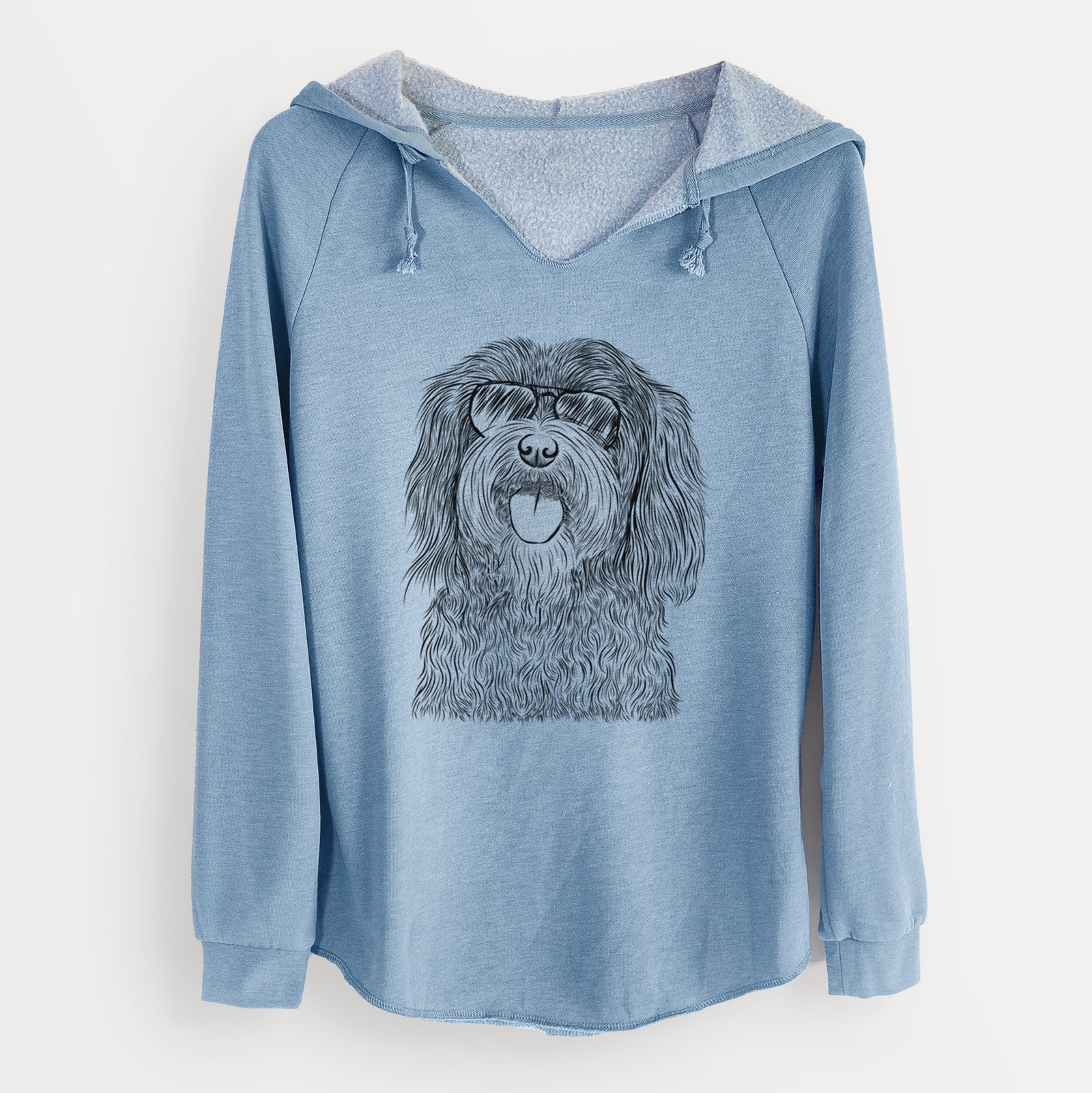 Aviator Sophie the Havanese - Cali Wave Hooded Sweatshirt
