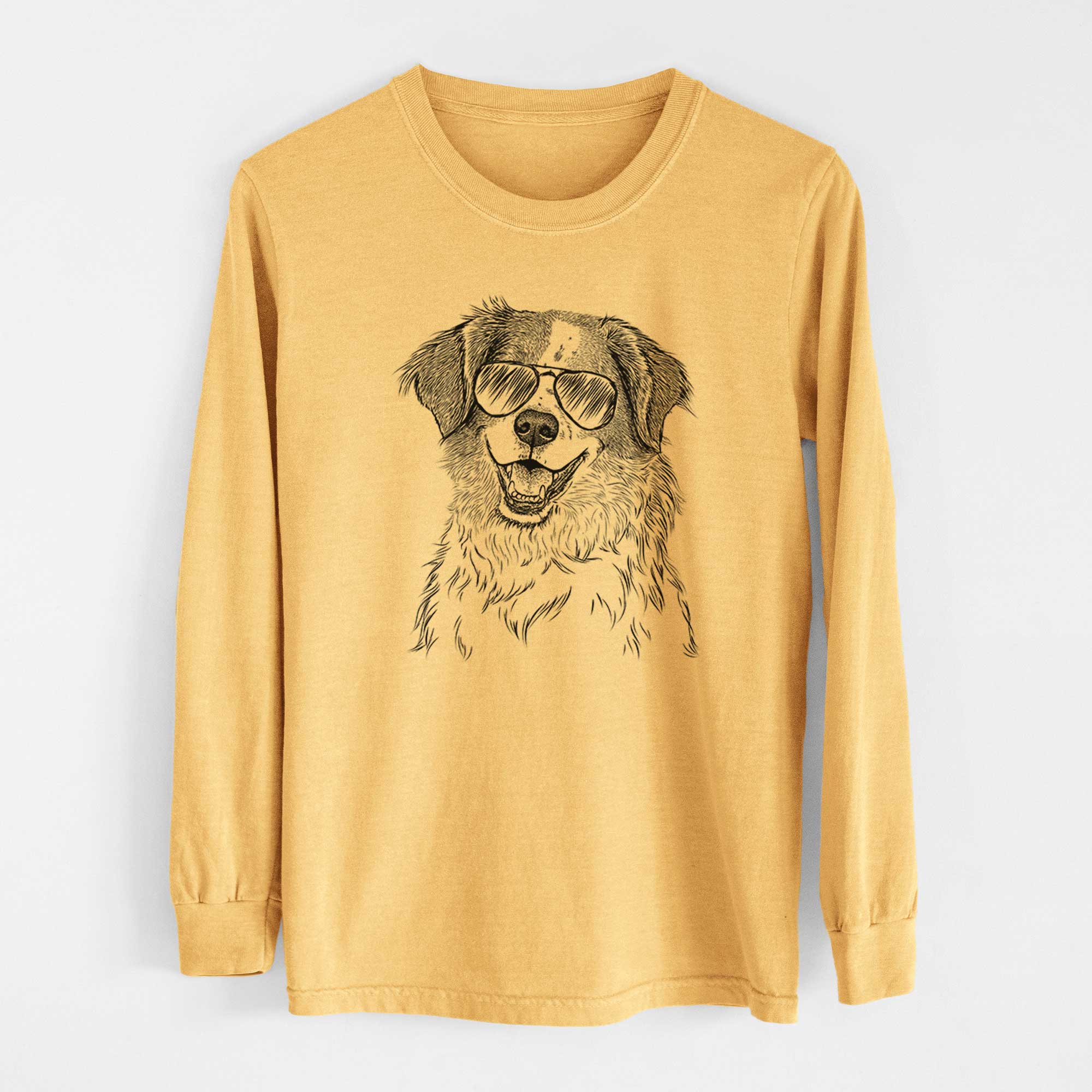 Aviators Sophie the Brittany Beagle Mix - Heavyweight 100% Cotton Long Sleeve