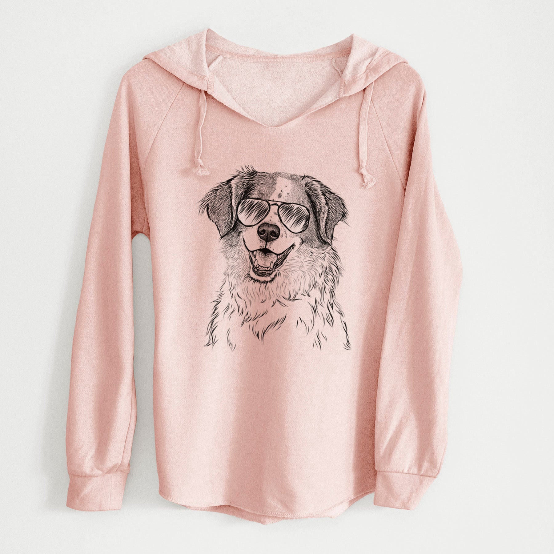 Aviator Sophie the Brittany Beagle Mix - Cali Wave Hooded Sweatshirt