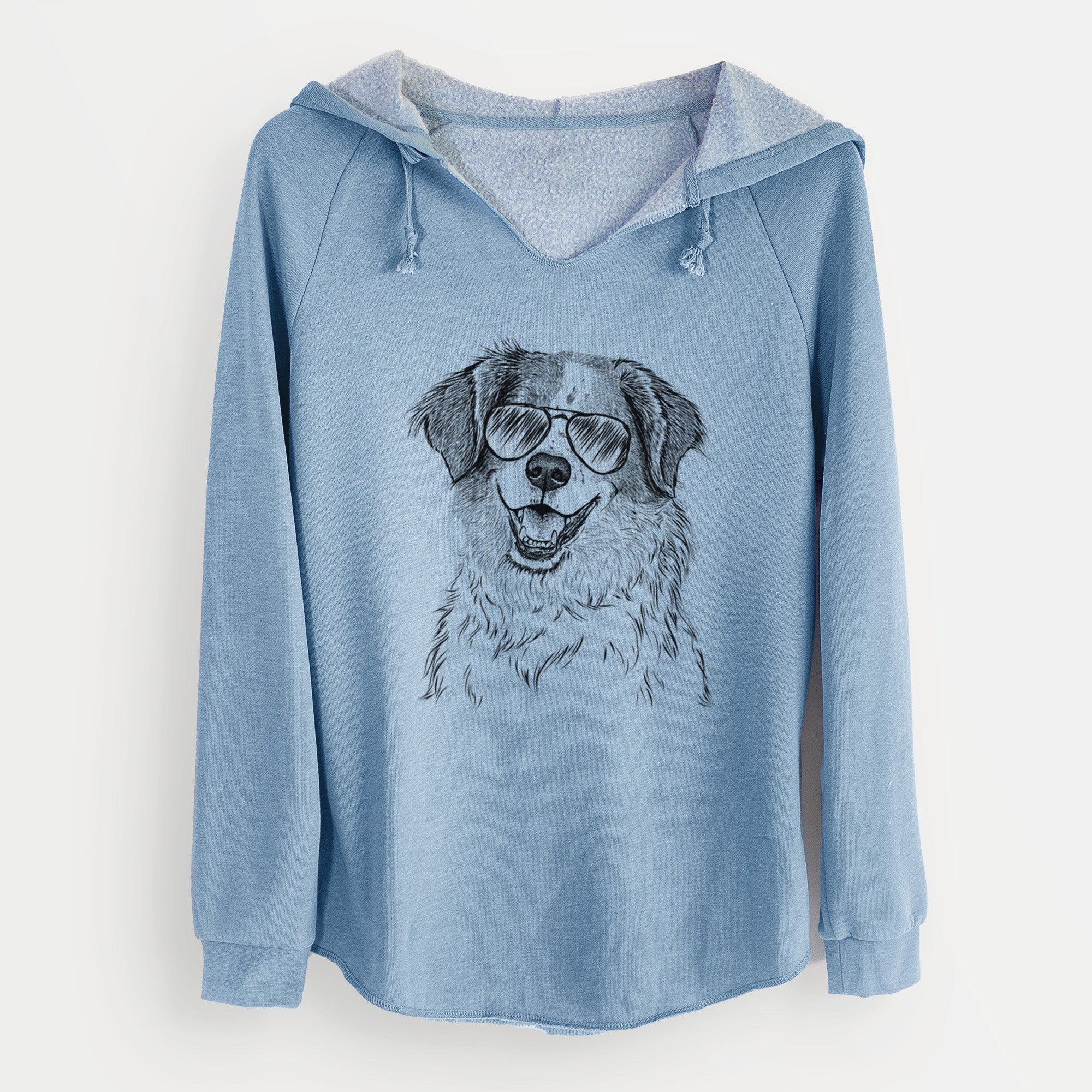 Aviator Sophie the Brittany Beagle Mix - Cali Wave Hooded Sweatshirt