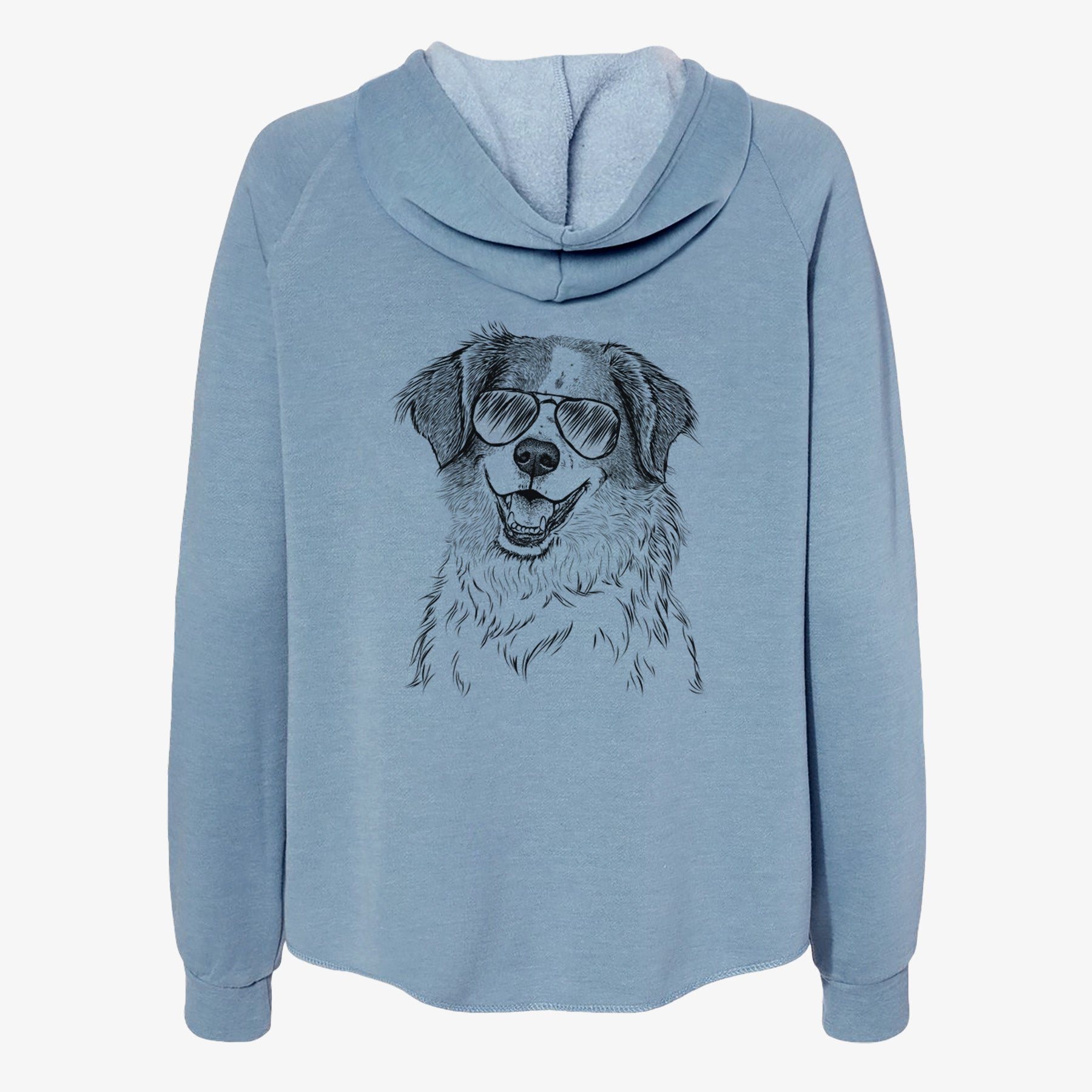 Sophie the Brittany Beagle Mix - Women's Cali Wave Zip-Up Sweatshirt