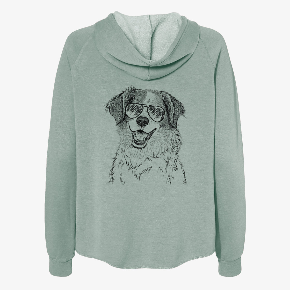 Sophie the Brittany Beagle Mix - Women's Cali Wave Zip-Up Sweatshirt