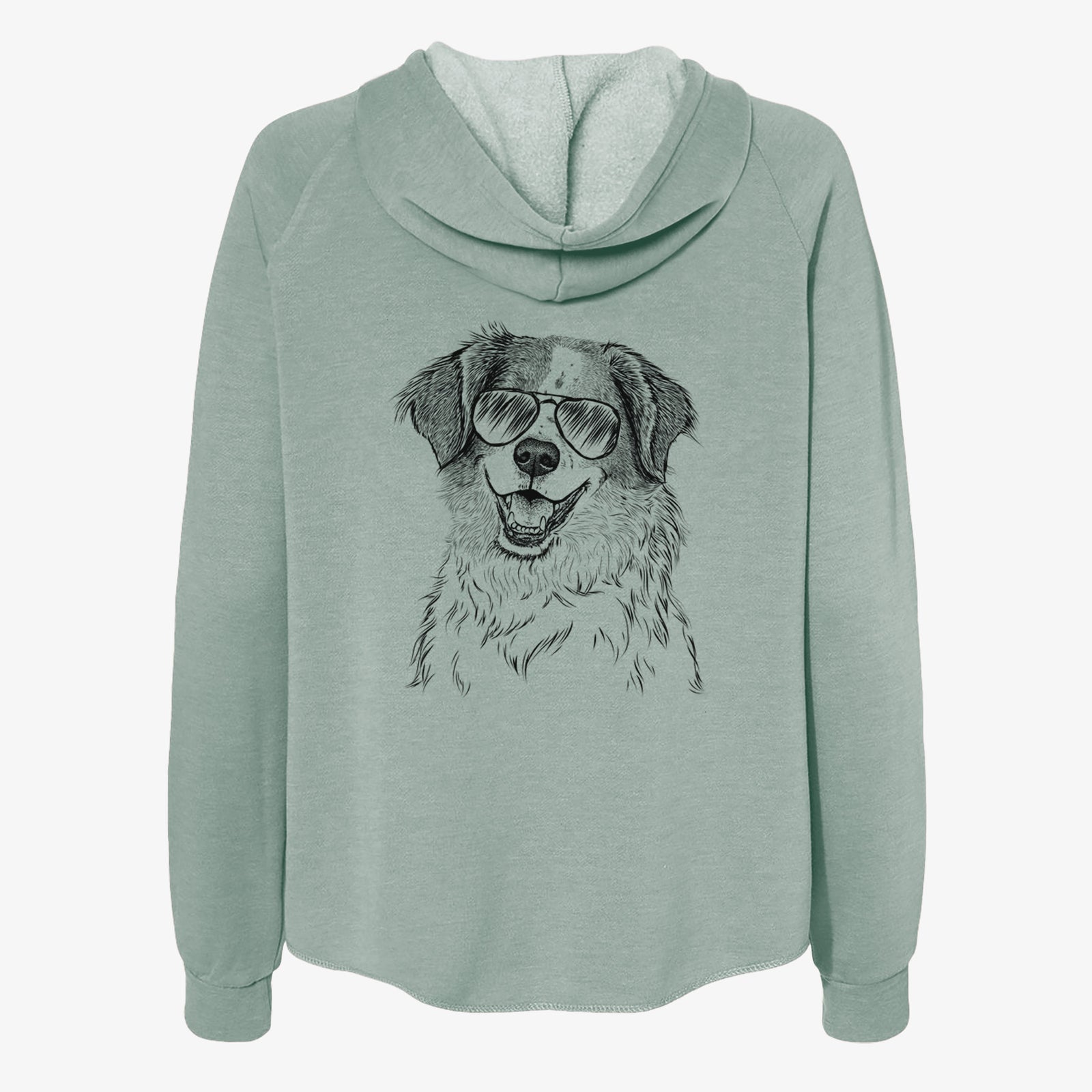 Sophie the Brittany Beagle Mix - Women's Cali Wave Zip-Up Sweatshirt