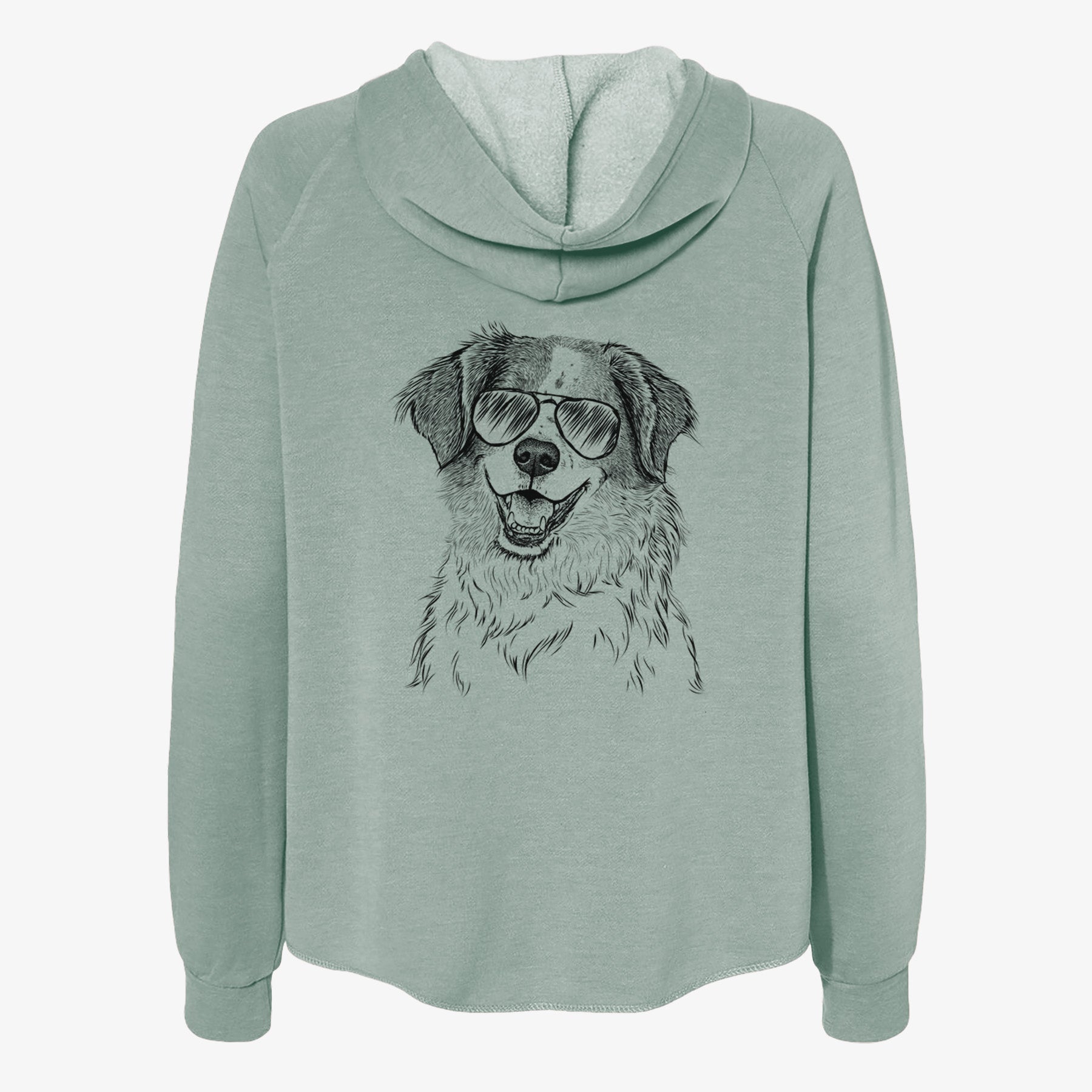 Sophie the Brittany Beagle Mix - Women's Cali Wave Zip-Up Sweatshirt