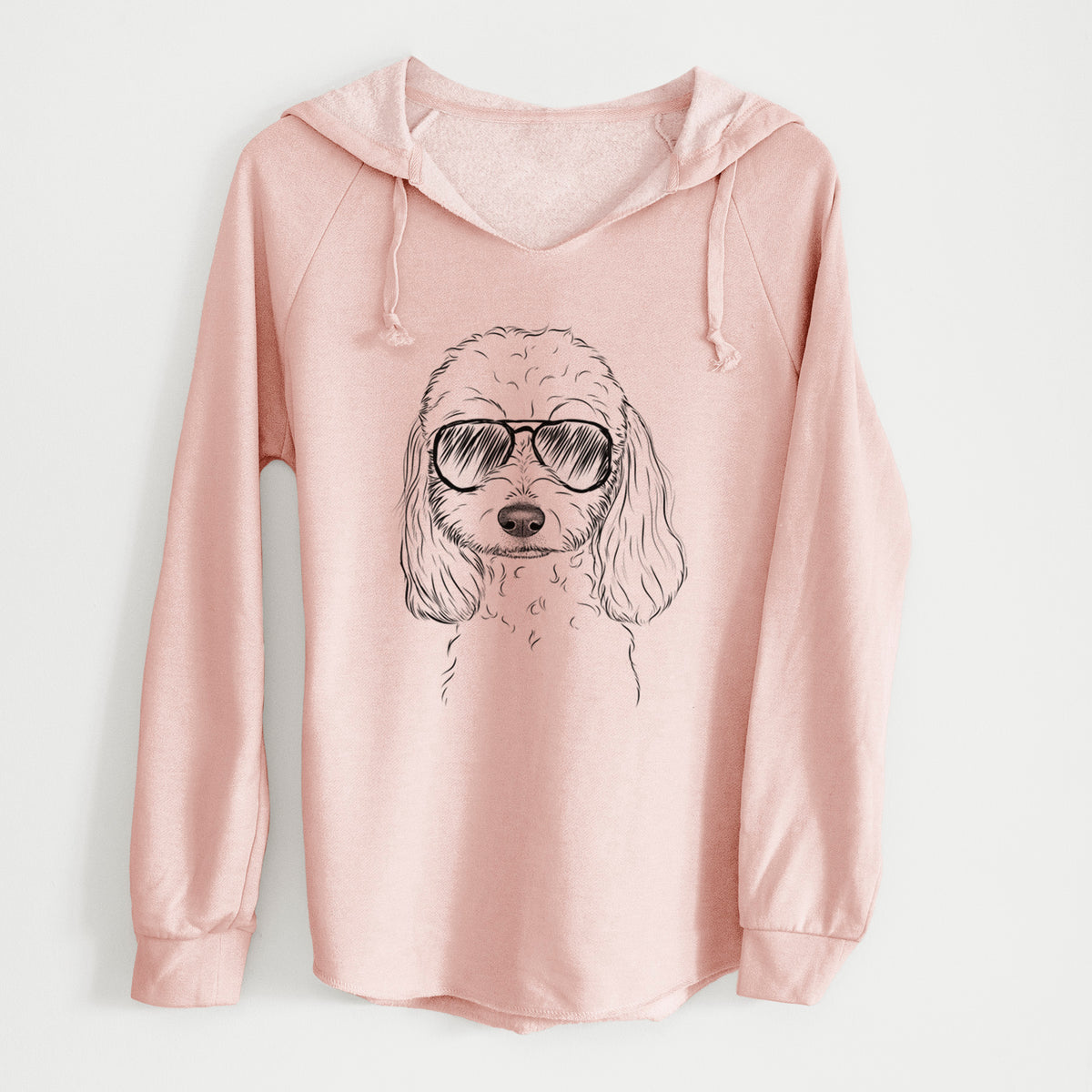 Aviator Sophie the Coton de Tulear - Cali Wave Hooded Sweatshirt