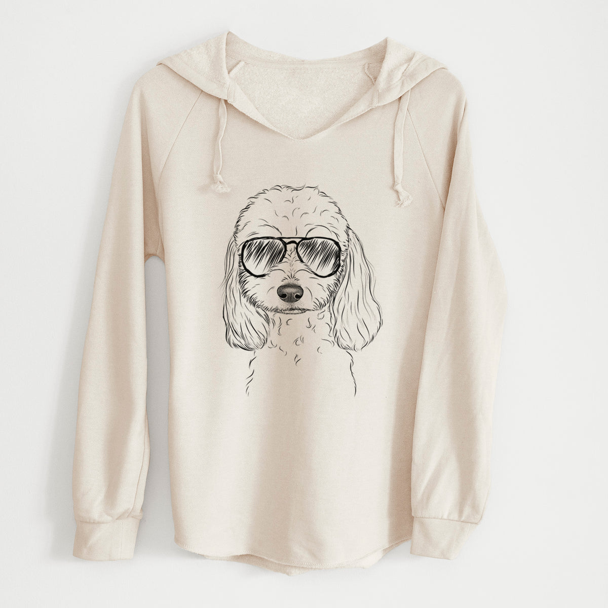 Aviator Sophie the Coton de Tulear - Cali Wave Hooded Sweatshirt