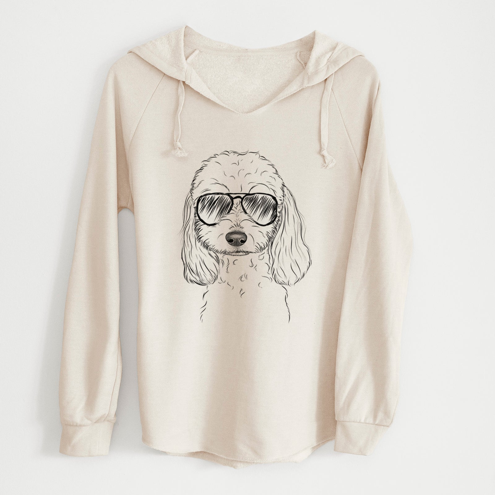 Aviator Sophie the Coton de Tulear - Cali Wave Hooded Sweatshirt
