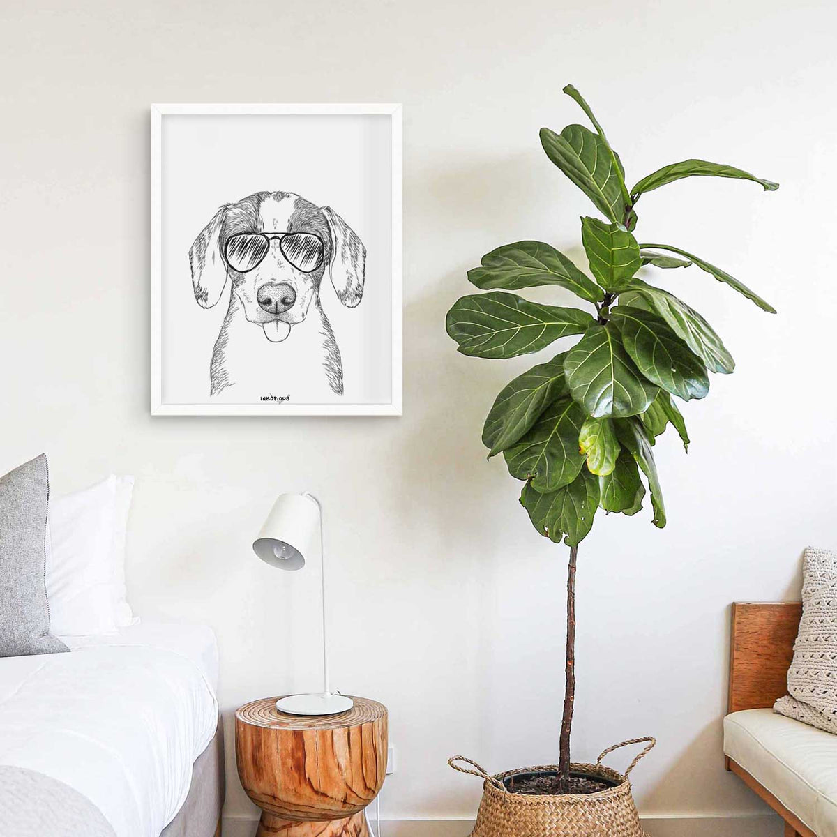 SophiePea the Mixed Breed Art Print