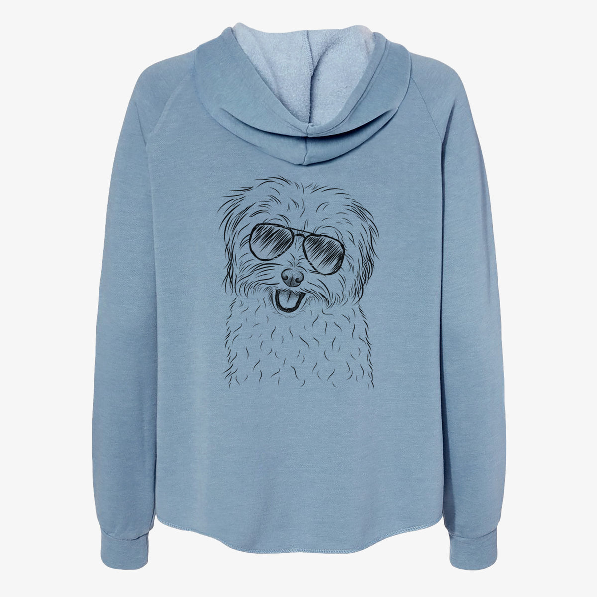Sophie Quinn the Havanese - Women's Cali Wave Zip-Up Sweatshirt