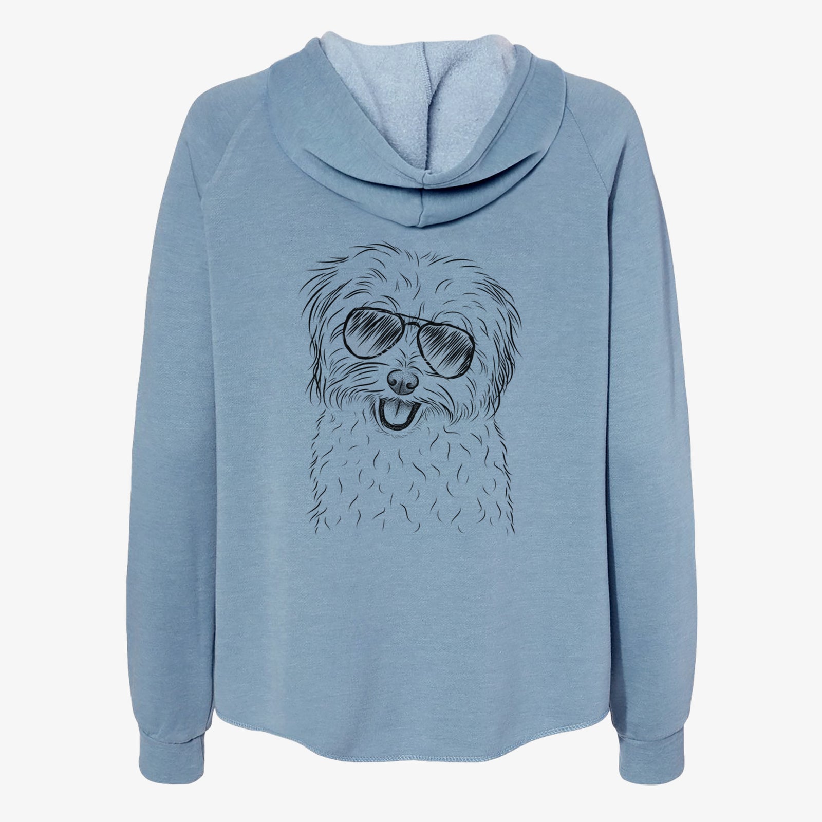 Sophie Quinn the Havanese - Women's Cali Wave Zip-Up Sweatshirt