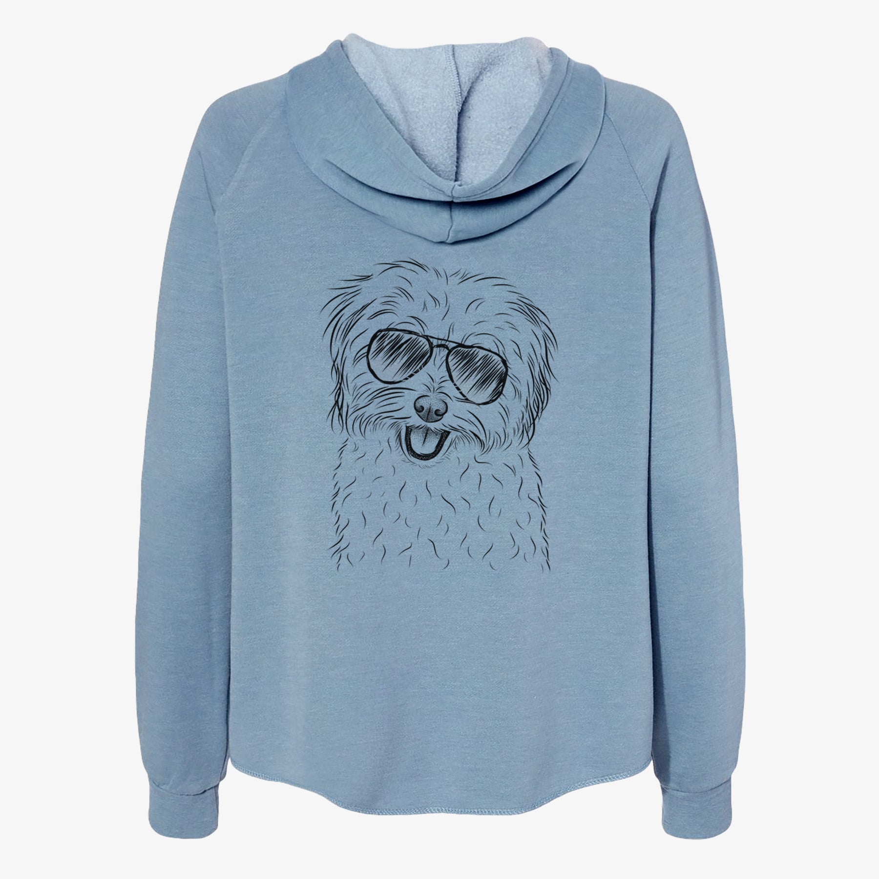 Sophie Quinn the Havanese - Women's Cali Wave Zip-Up Sweatshirt
