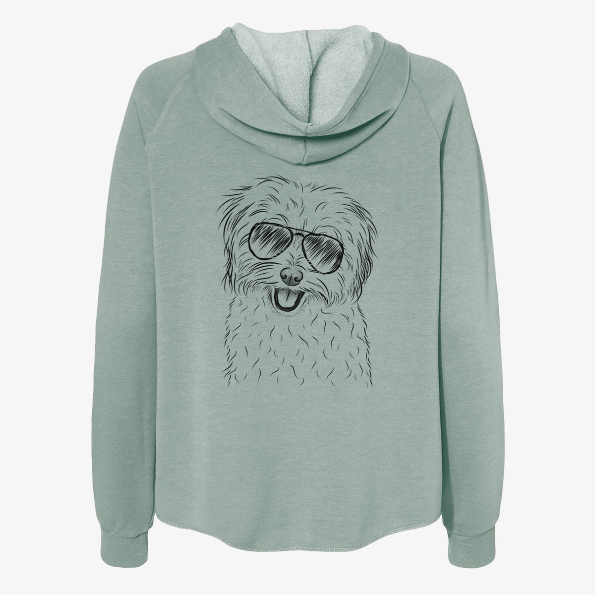 Sophie Quinn the Havanese - Women's Cali Wave Zip-Up Sweatshirt