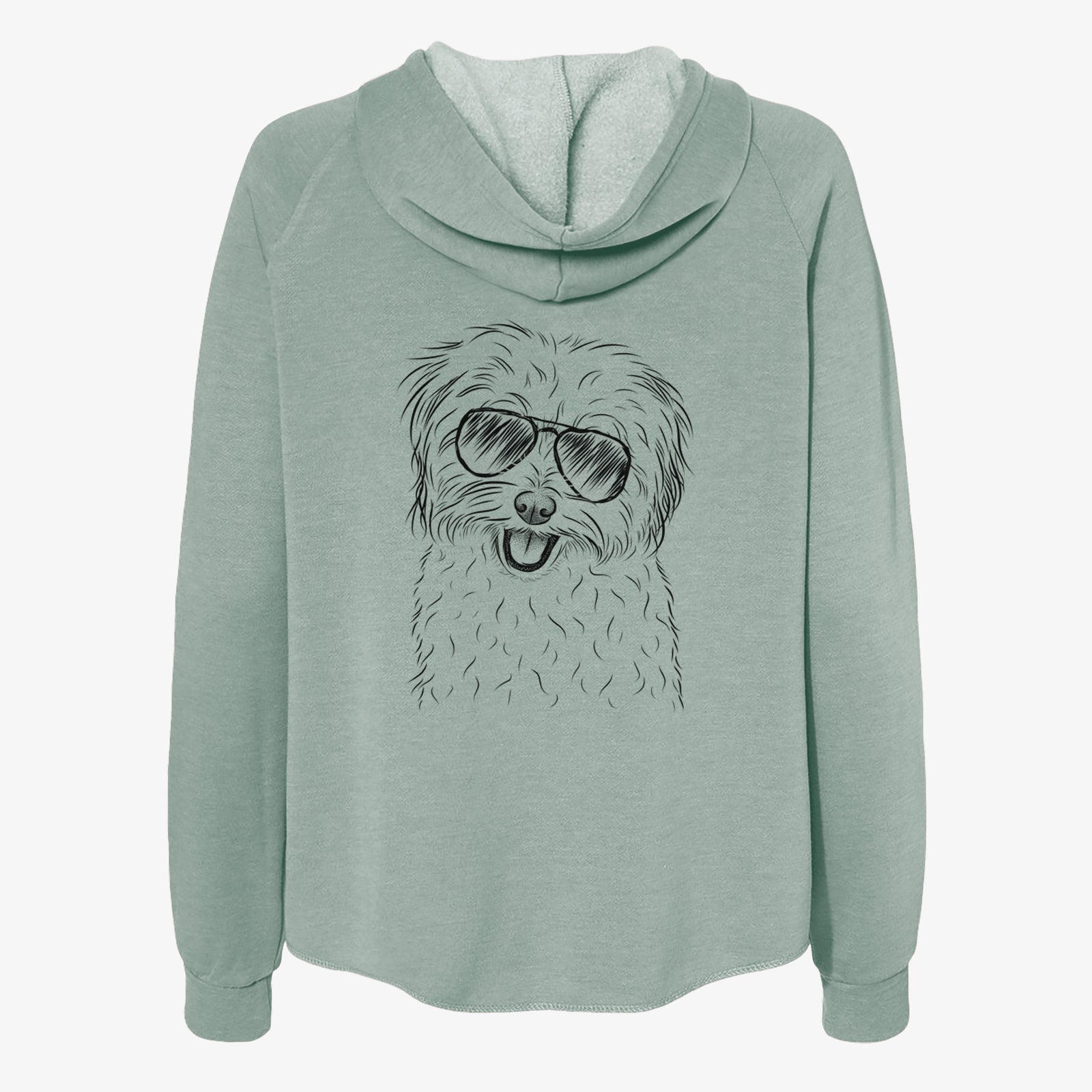 Sophie Quinn the Havanese - Women's Cali Wave Zip-Up Sweatshirt