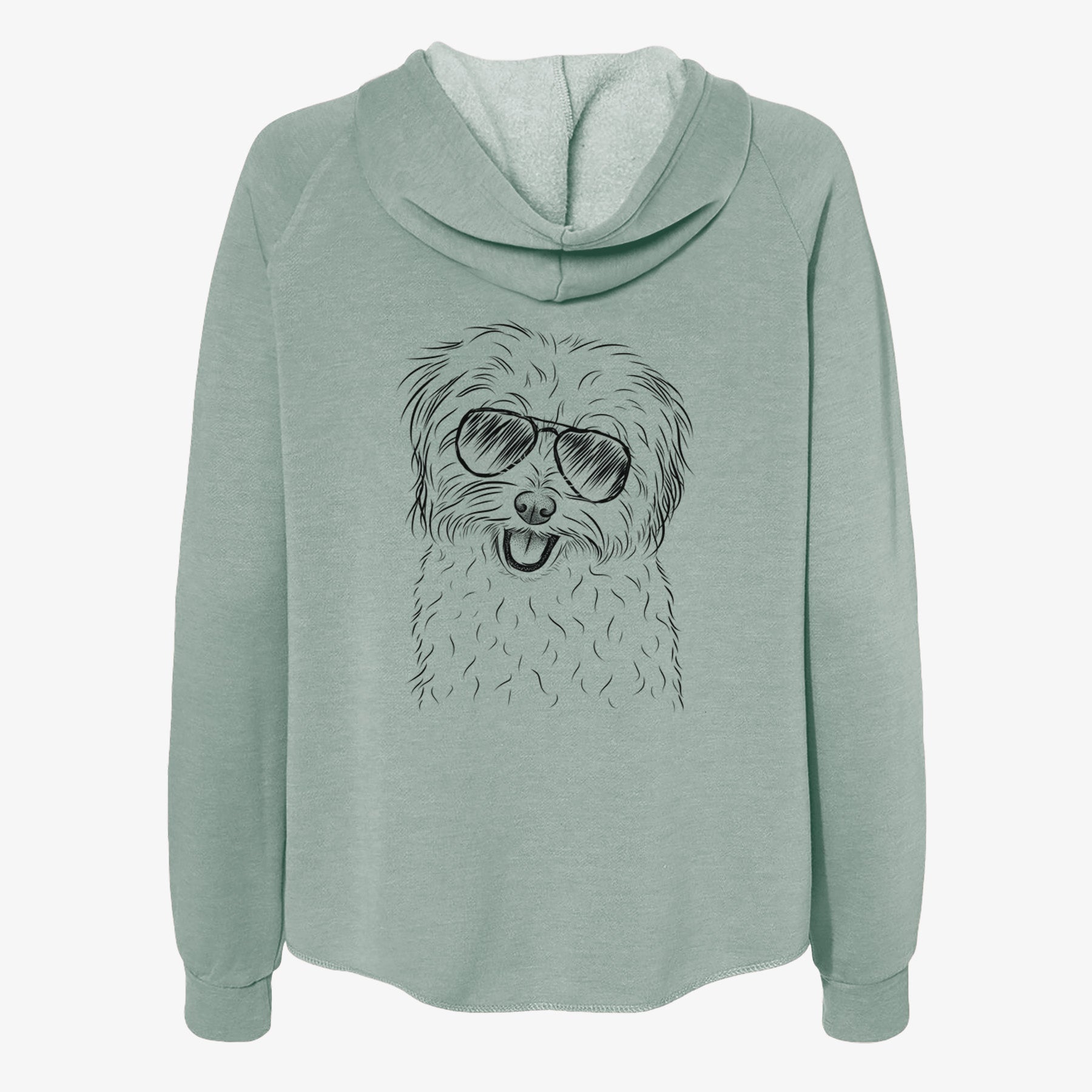 Sophie Quinn the Havanese - Women's Cali Wave Zip-Up Sweatshirt