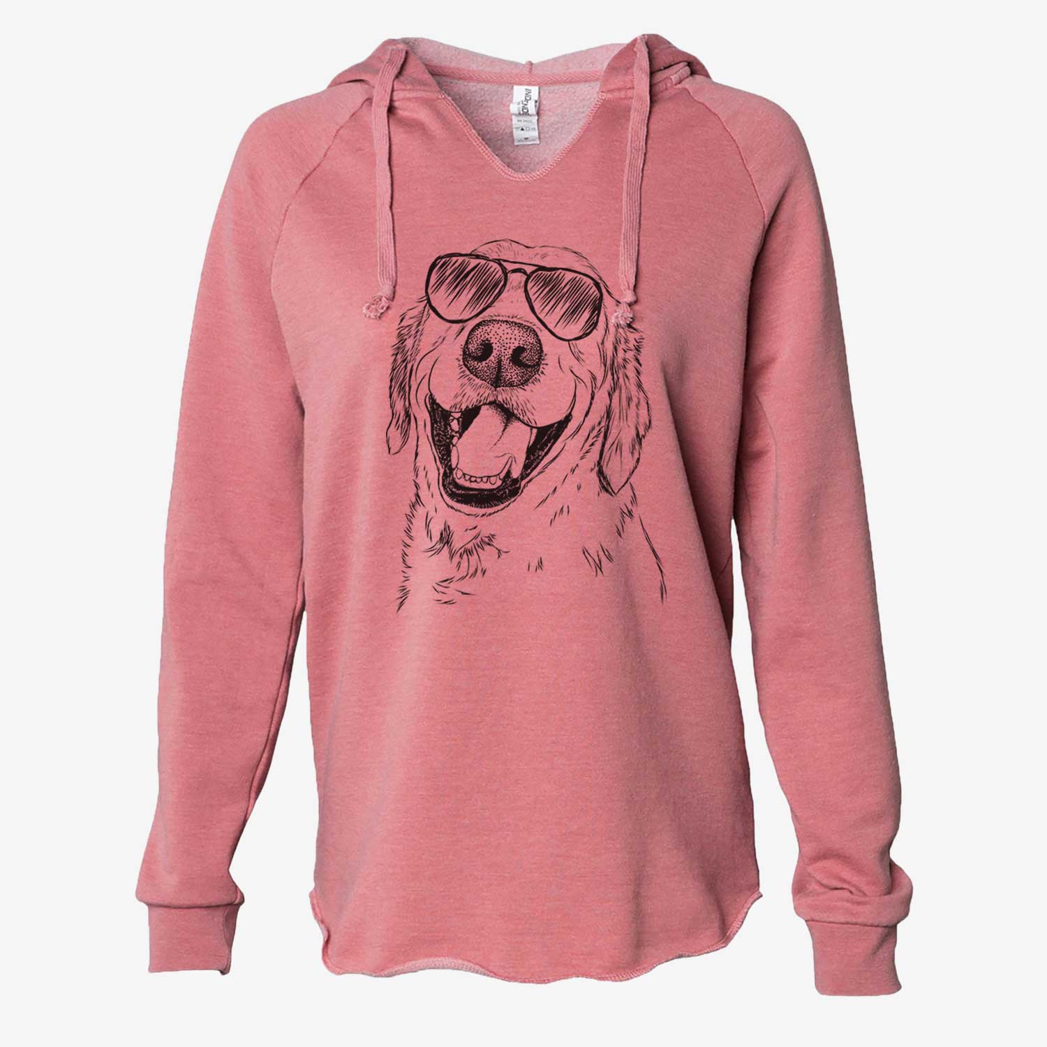 Spanky the Golden Retriever - Cali Wave Hooded Sweatshirt