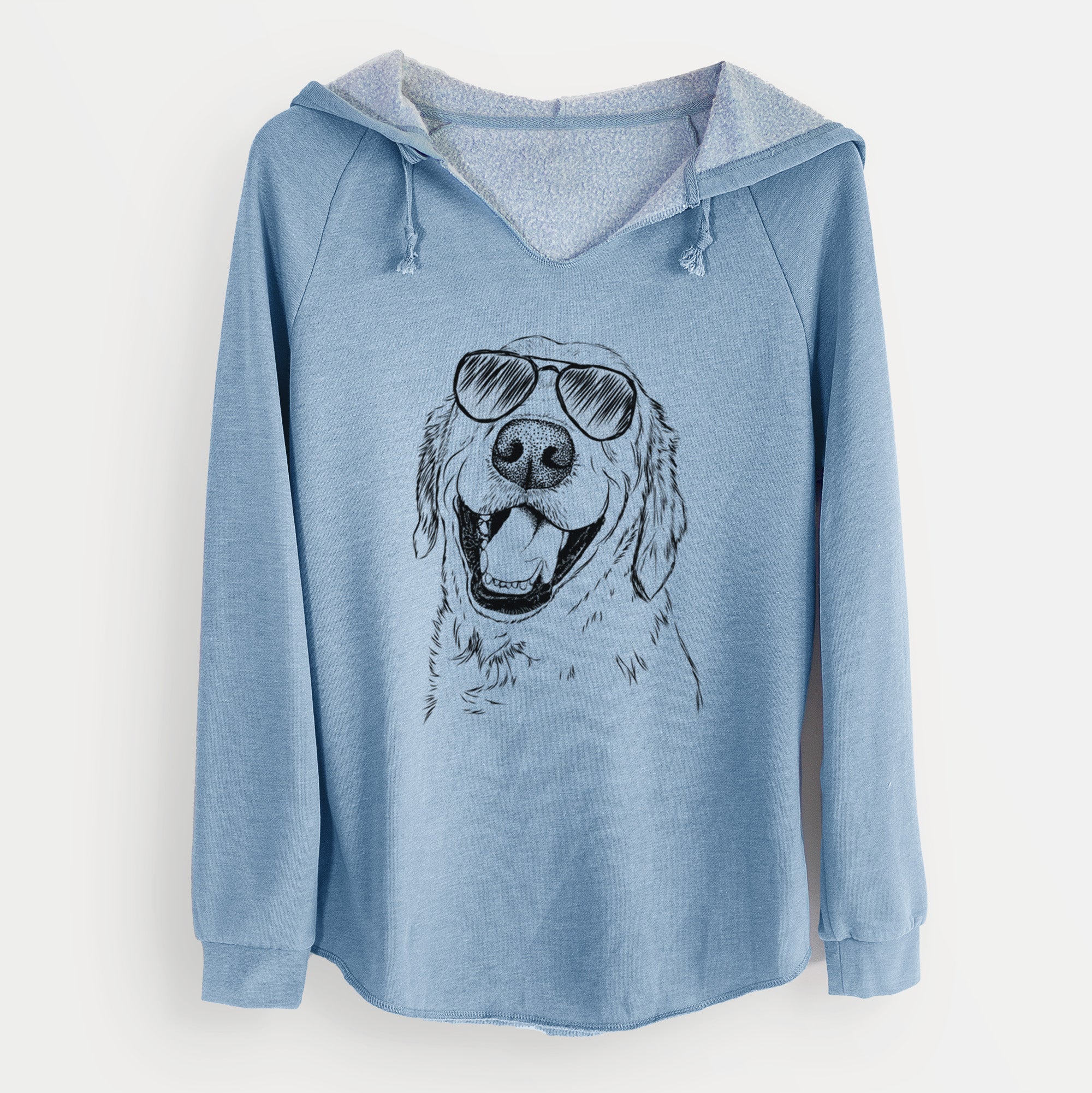 Aviator Spanky the Golden Retriever - Cali Wave Hooded Sweatshirt
