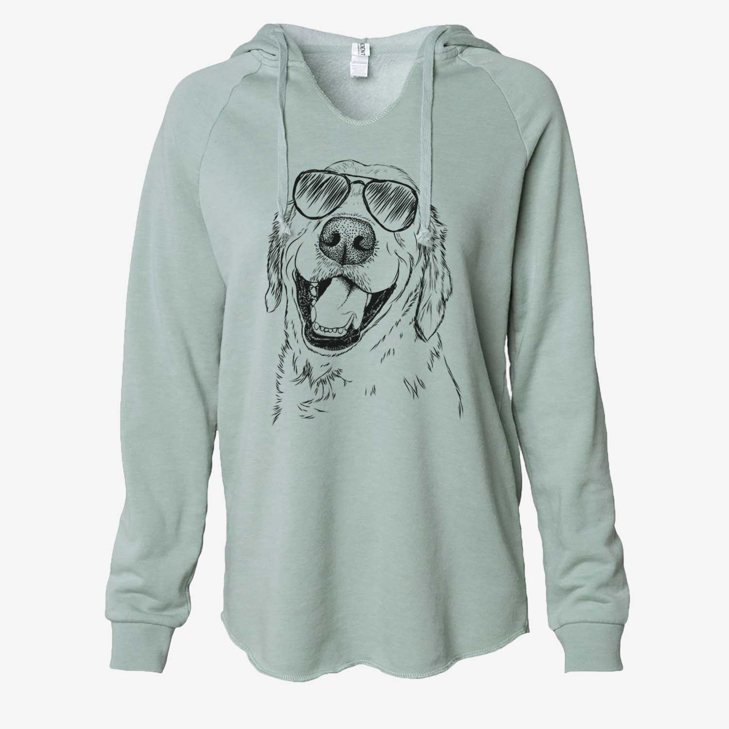 Spanky the Golden Retriever - Cali Wave Hooded Sweatshirt