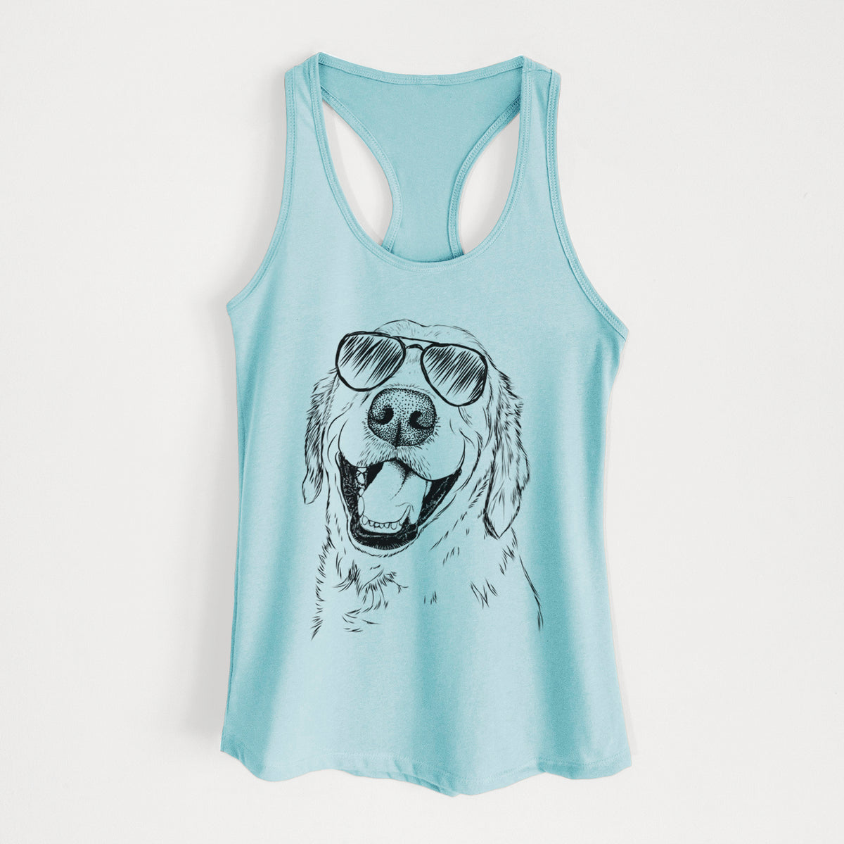 Spanky the Golden Retriever - Women's Racerback Tanktop