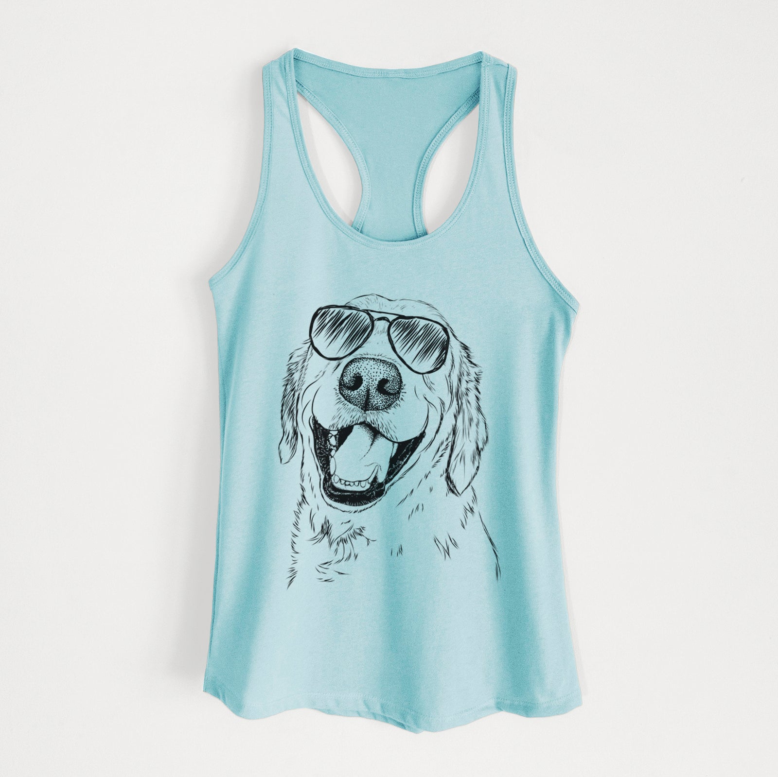 Spanky the Golden Retriever - Women's Racerback Tanktop