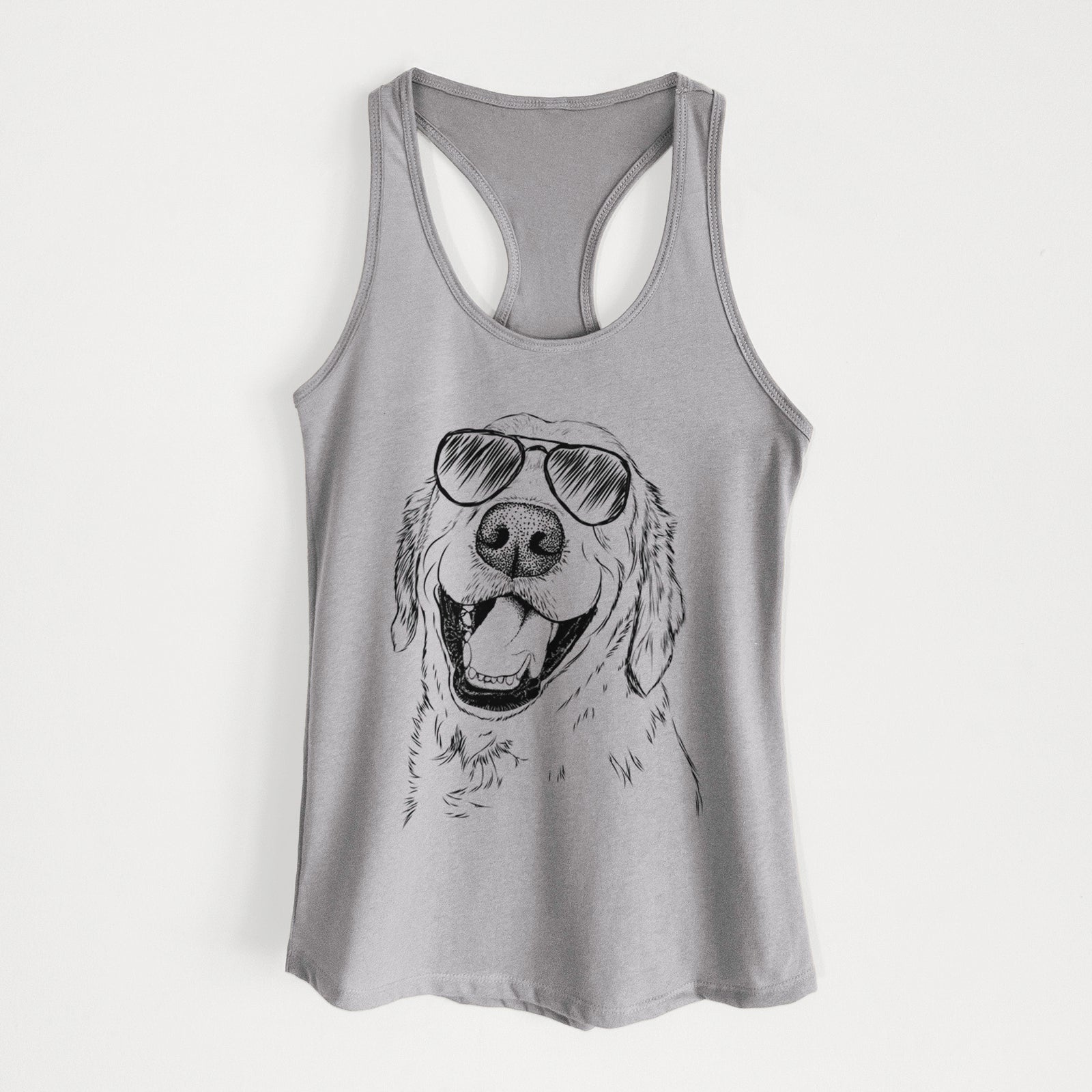 Spanky the Golden Retriever - Women's Racerback Tanktop