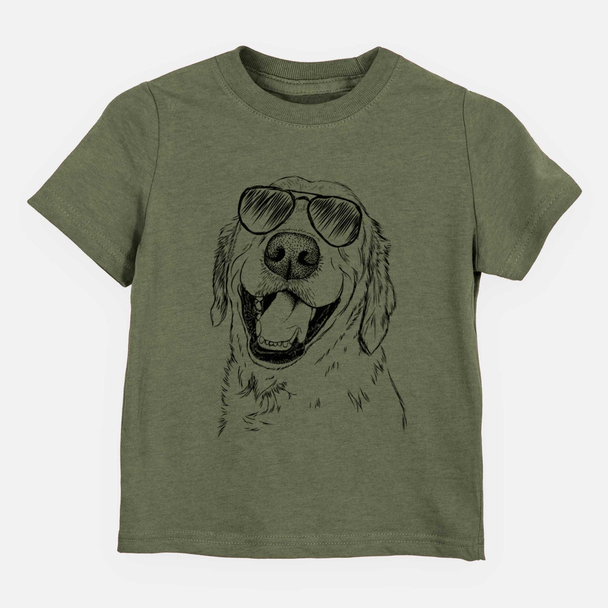 Aviator Spanky the Golden Retriever - Kids/Youth/Toddler Shirt
