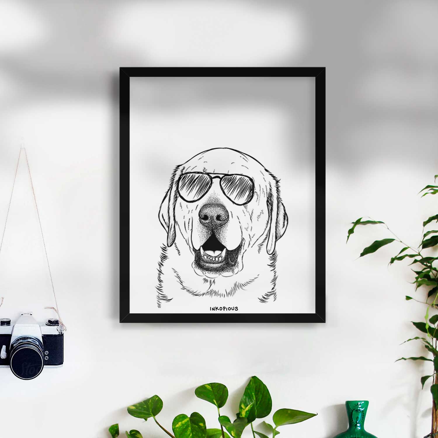 Sparks the Labrador Retriever Art Print