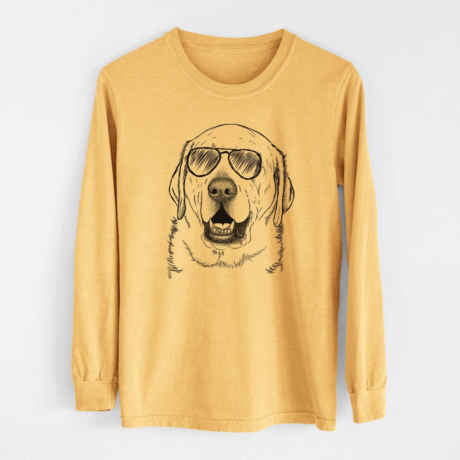 Aviators Sparks the Labrador Retriever - Heavyweight 100% Cotton Long Sleeve