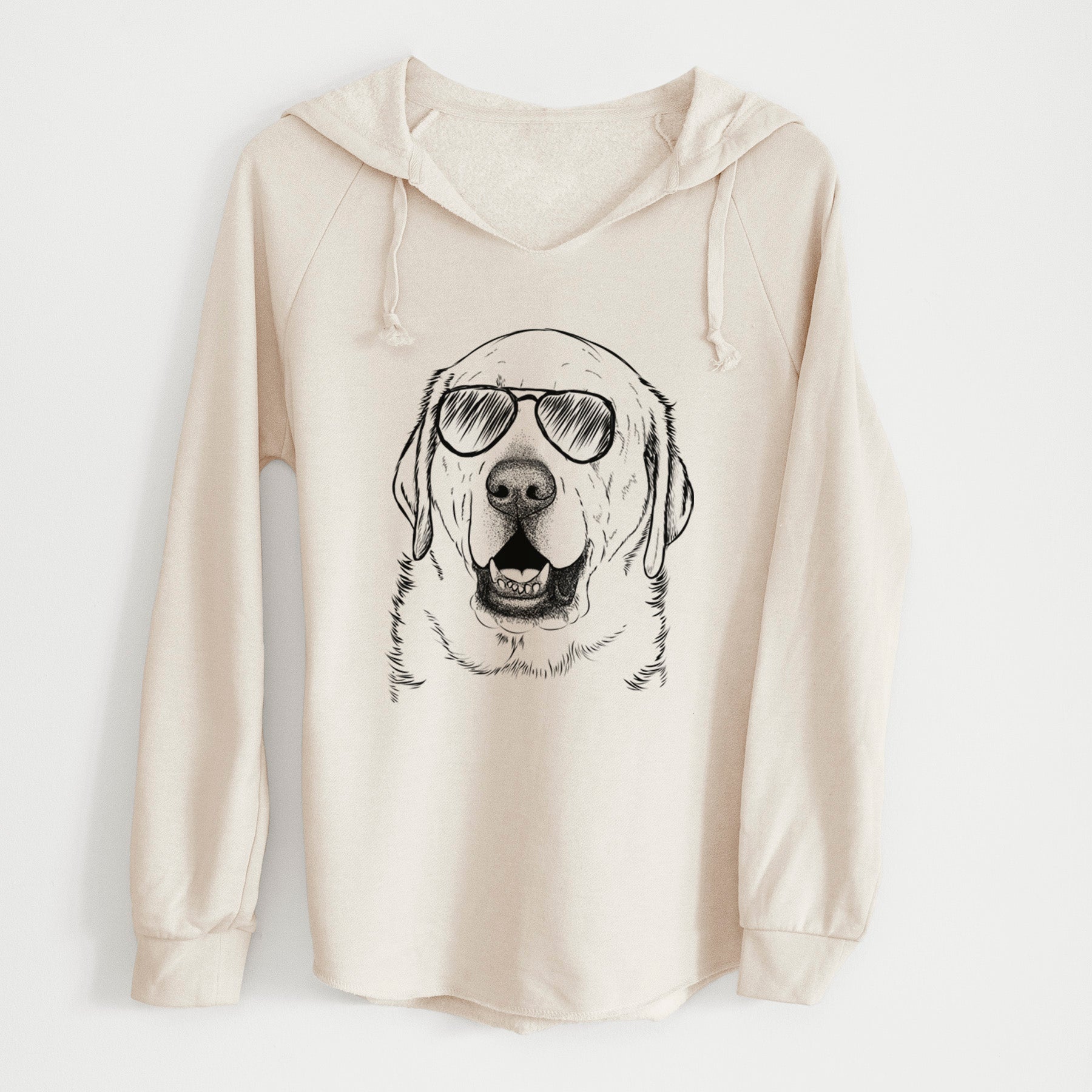 Aviator Sparks the Labrador Retriever - Cali Wave Hooded Sweatshirt