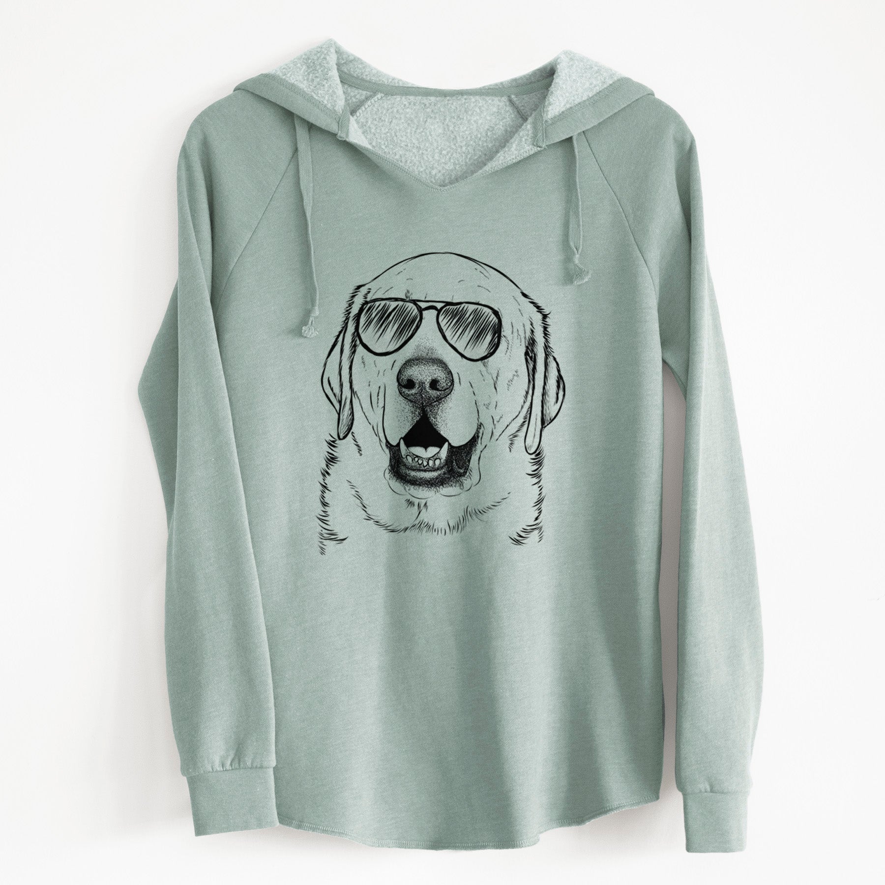 Aviator Sparks the Labrador Retriever - Cali Wave Hooded Sweatshirt