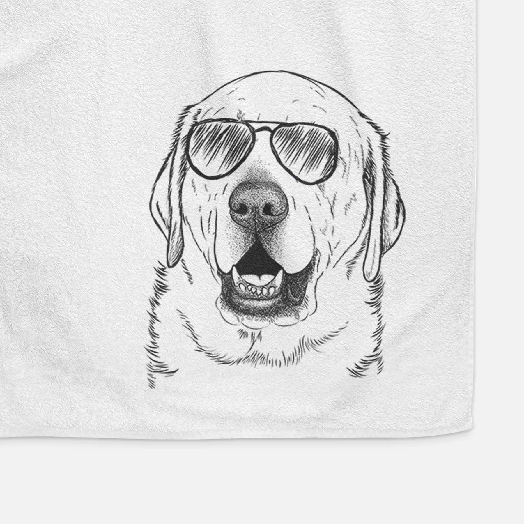 Sparks the Labrador Retriever Decorative Hand Towel