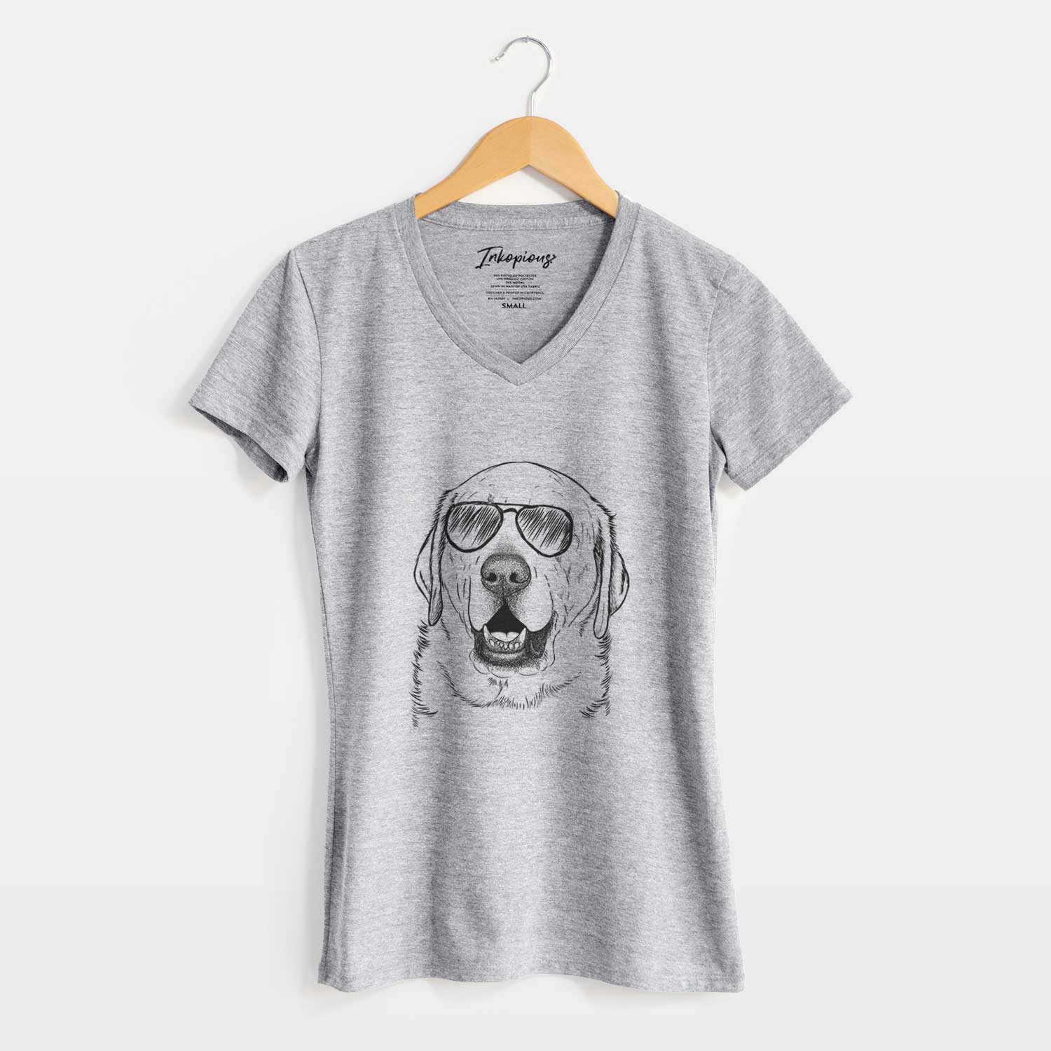 Aviator Sparks the Labrador Retriever - Women's V-neck Shirt