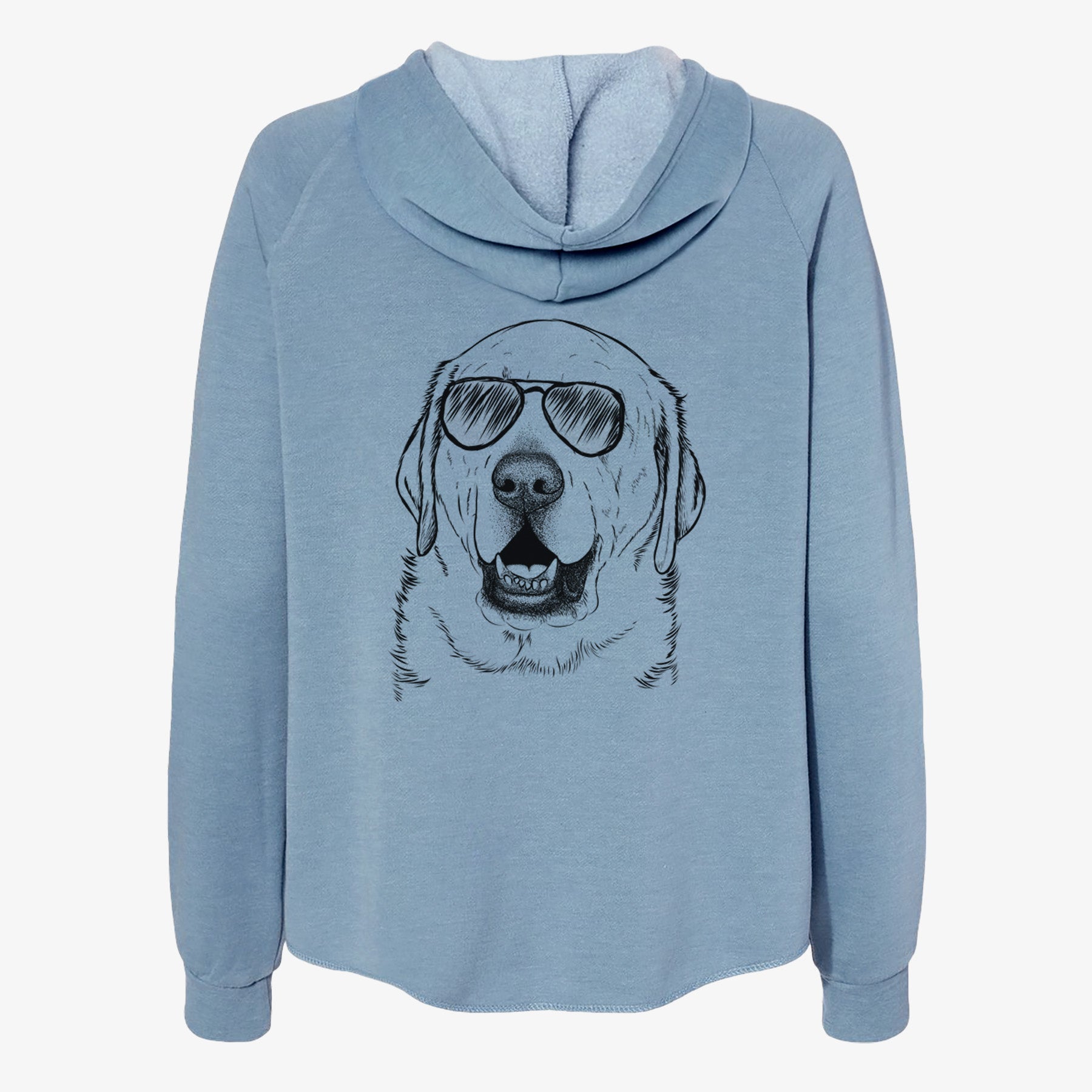 Sparks the Labrador Retriever - Women's Cali Wave Zip-Up Sweatshirt