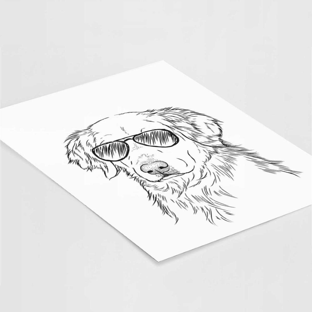 Spencer the Golden Retriever Art Print
