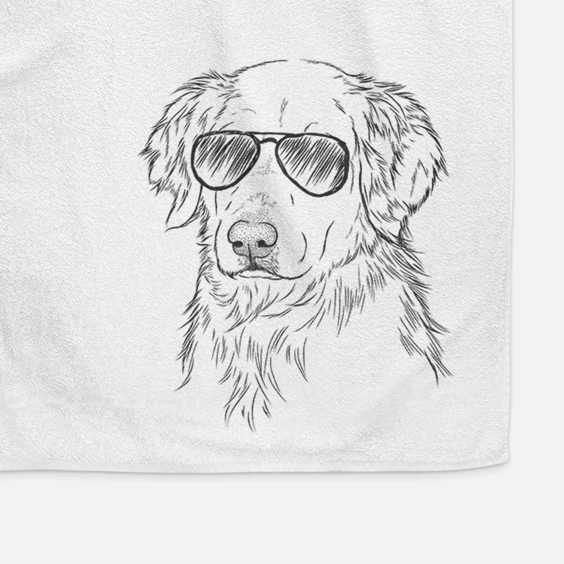 Spencer the Golden Retriever Decorative Hand Towel